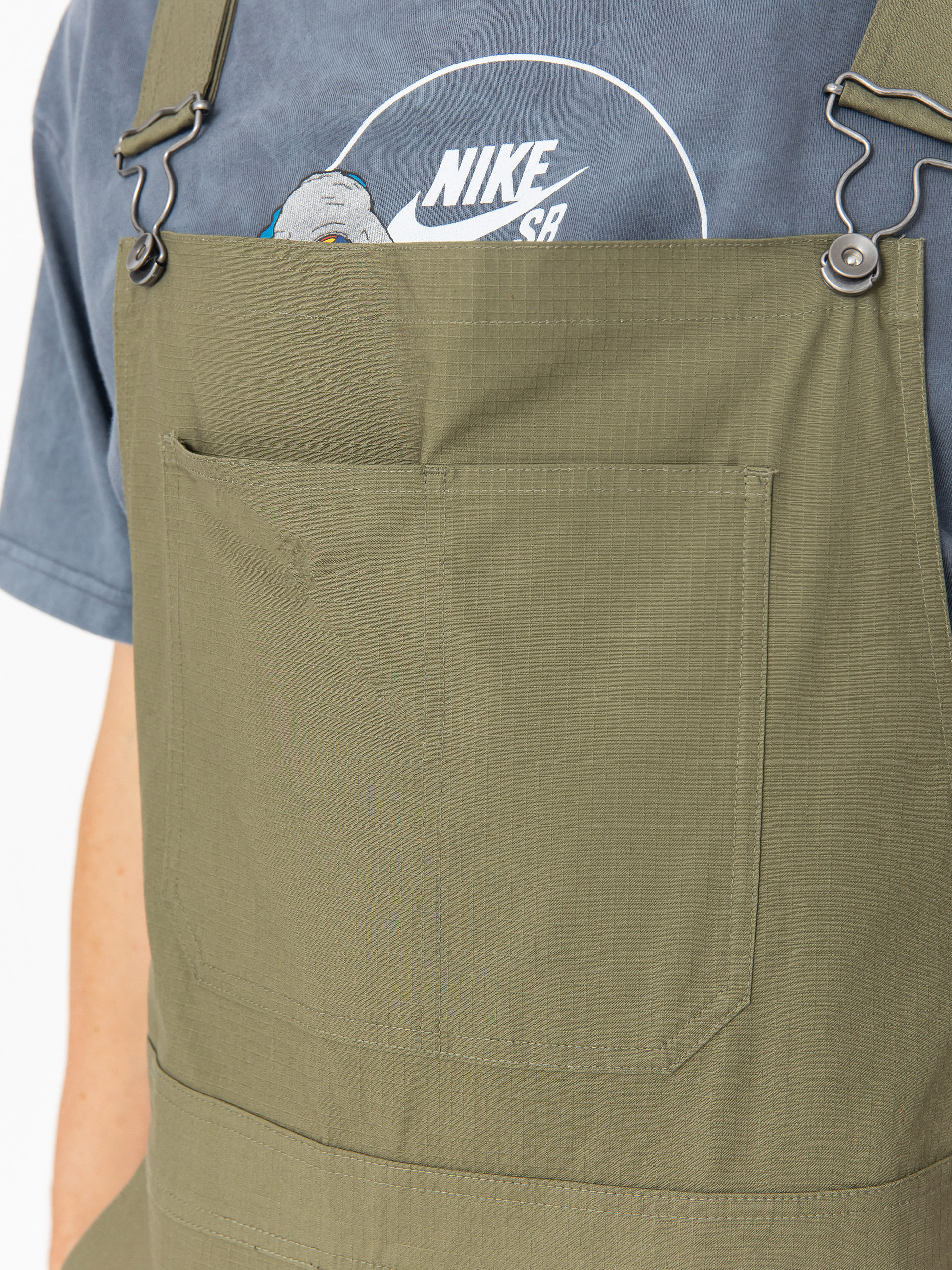 Nohavice Nike SB Federation Agnostic Overalls (medium olive/white)