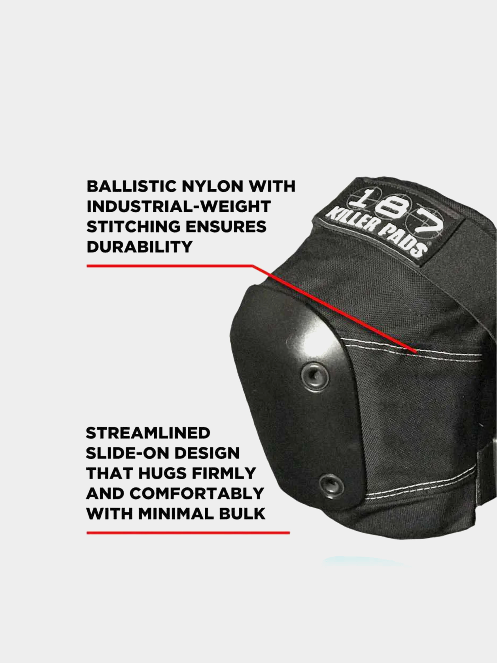 Chrániče 187 Killer Pads Slim Knee Pads (black)
