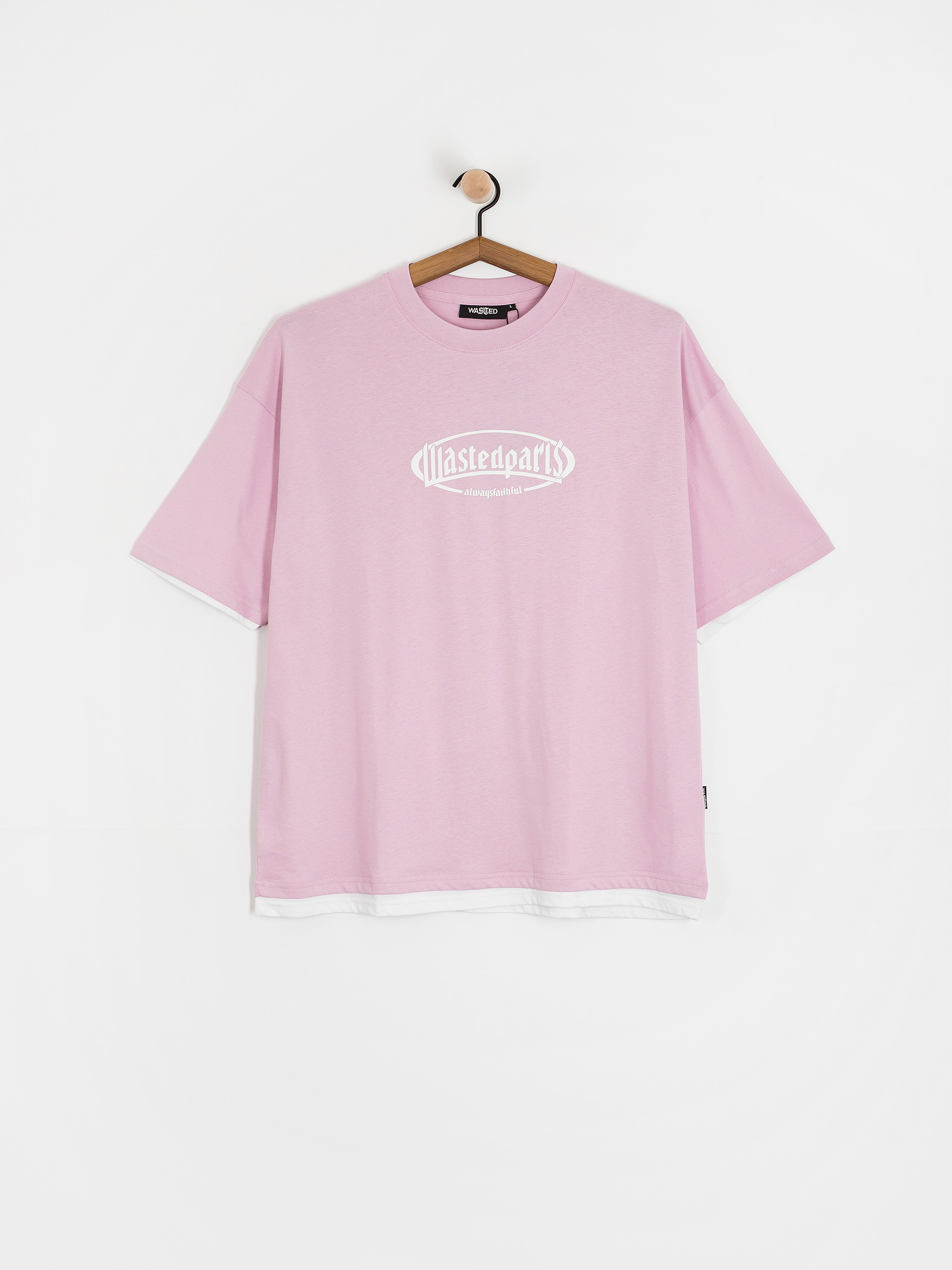 Tričko Wasted Paris Yard T Nine (sour pink/white)
