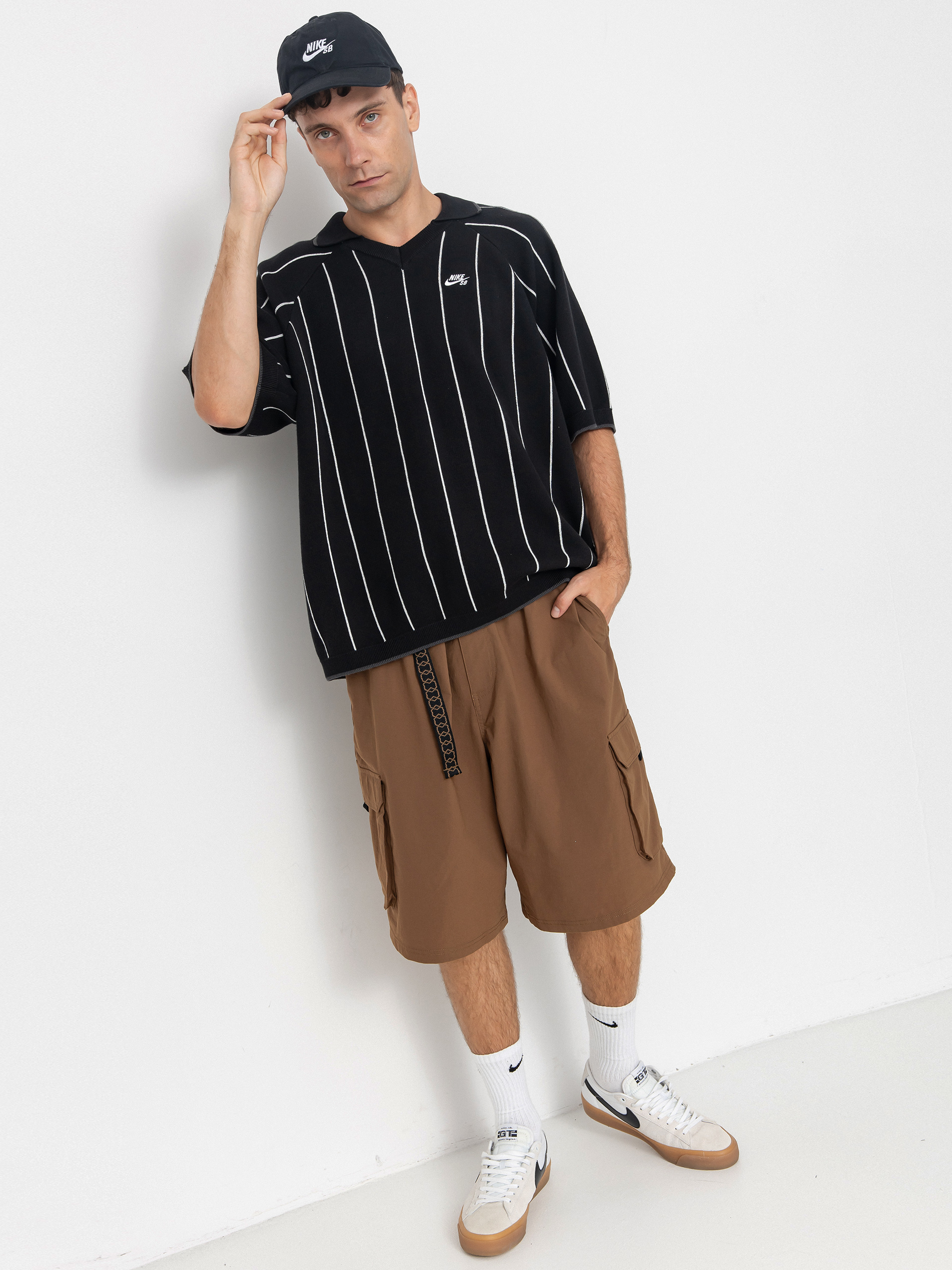 Polo tričko Nike SB Strap Polo Sweat (black/sail/black)