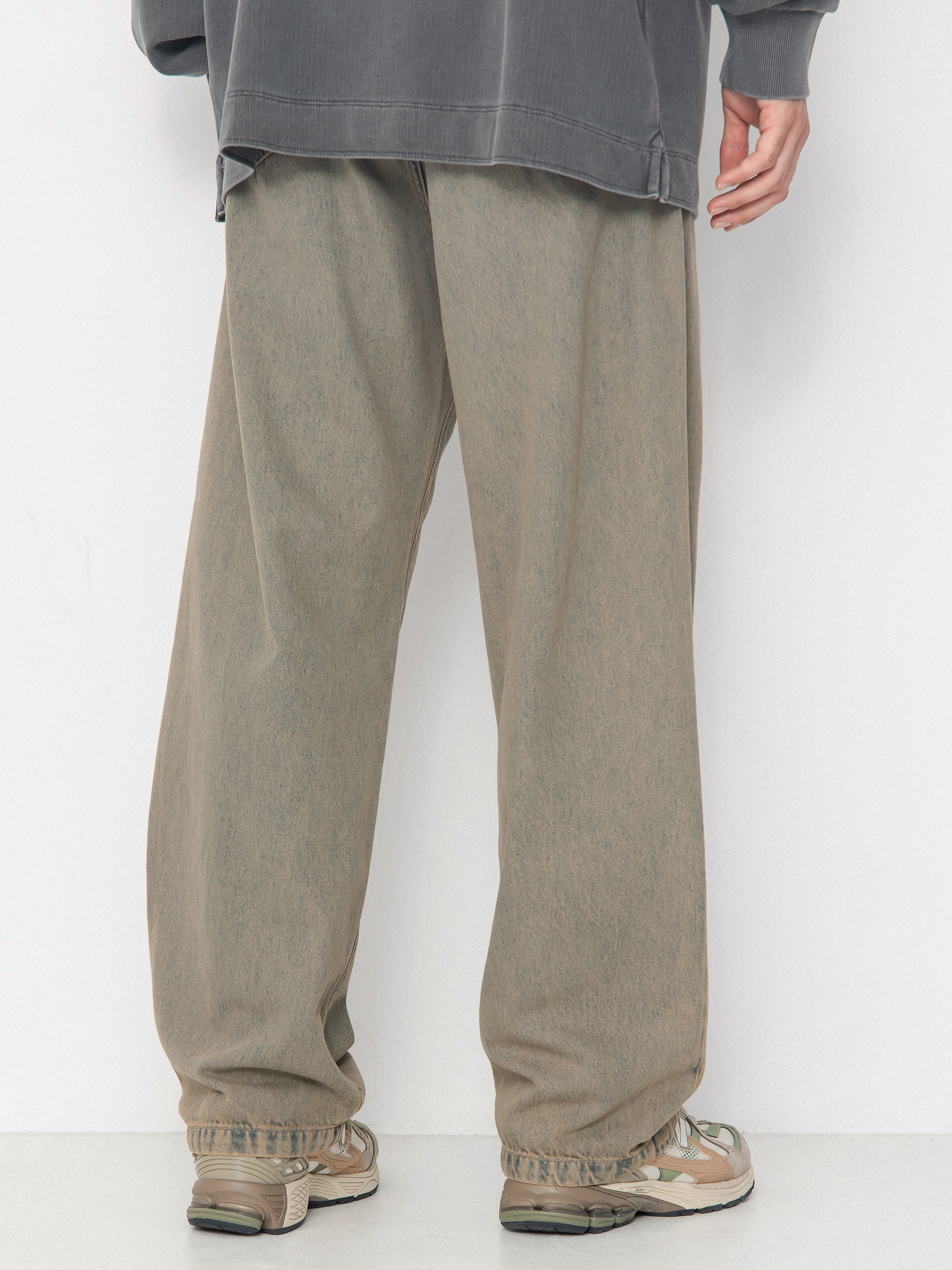 Nohavice Carhartt WIP Landon (blue/leather/garment dyed)