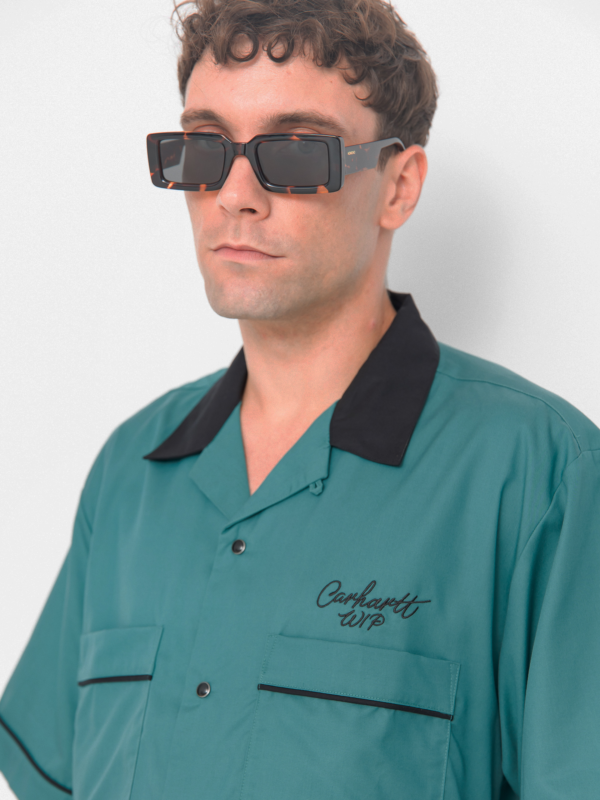 Košeľa Carhartt WIP Bowl (saguaro/black)