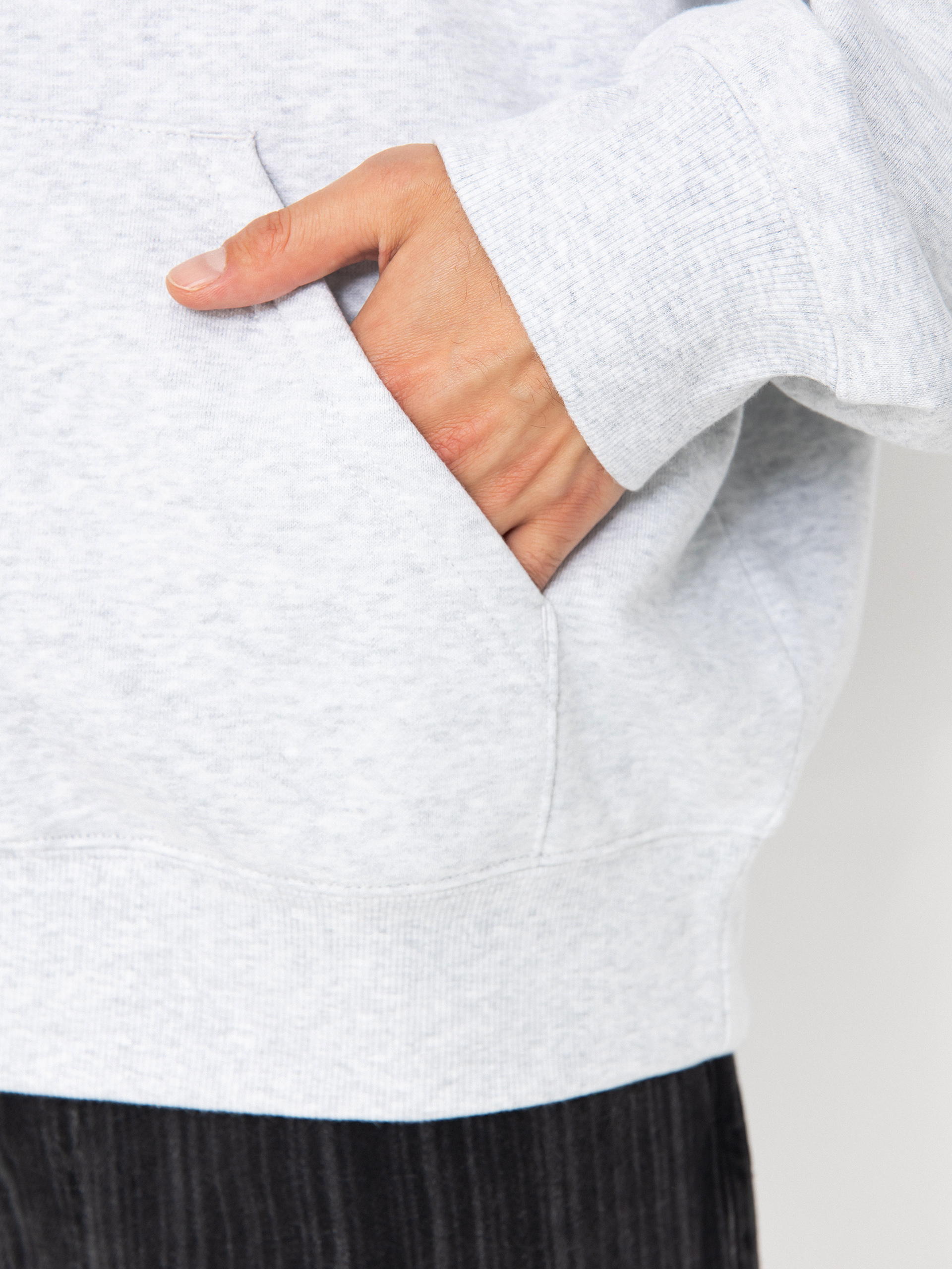 Mikina s kapucňou Carhartt WIP Heart II Hartt ZHD (ash heather)