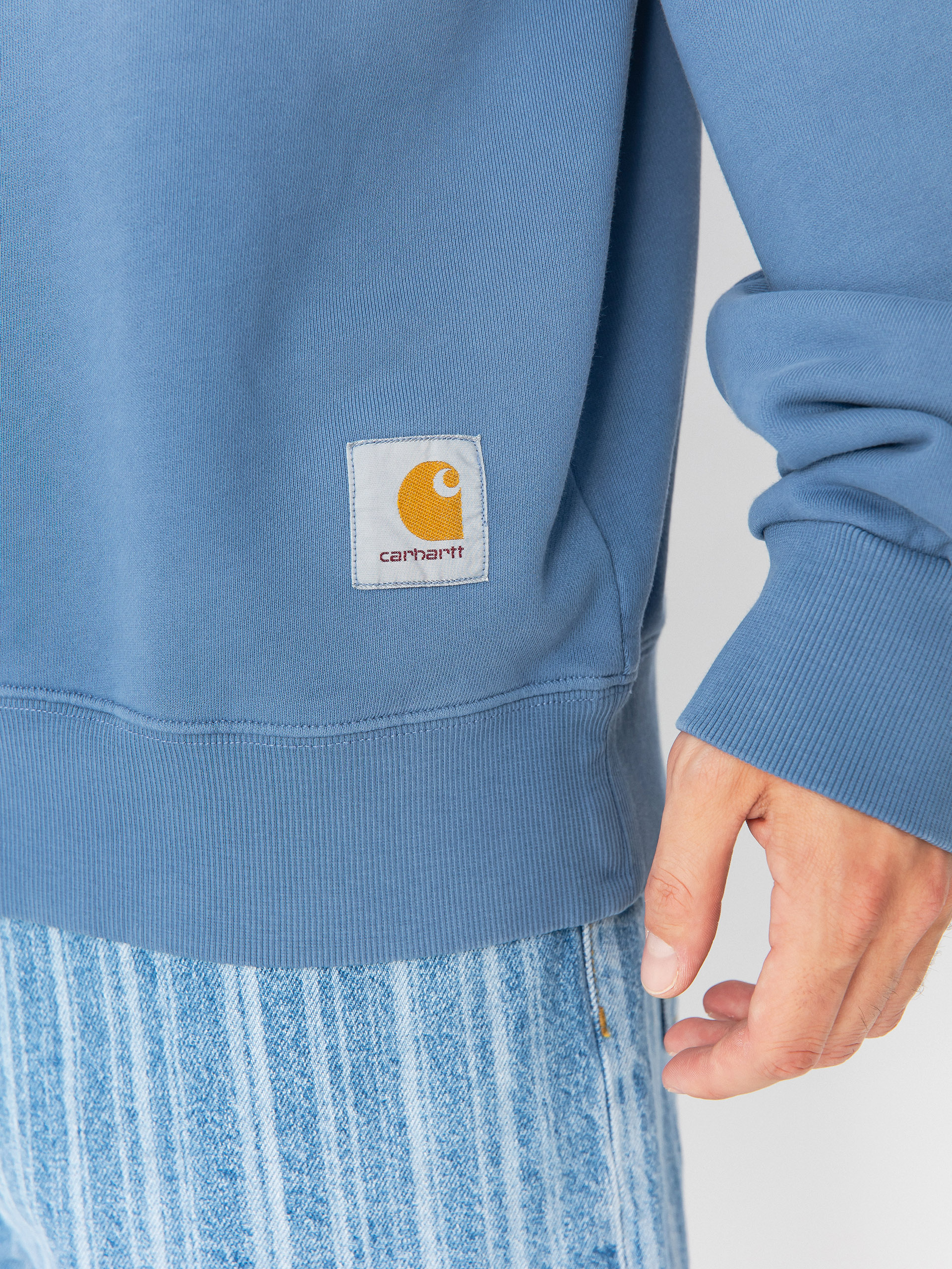 Mikina Carhartt WIP Hudson (sorrent/chalk wash)