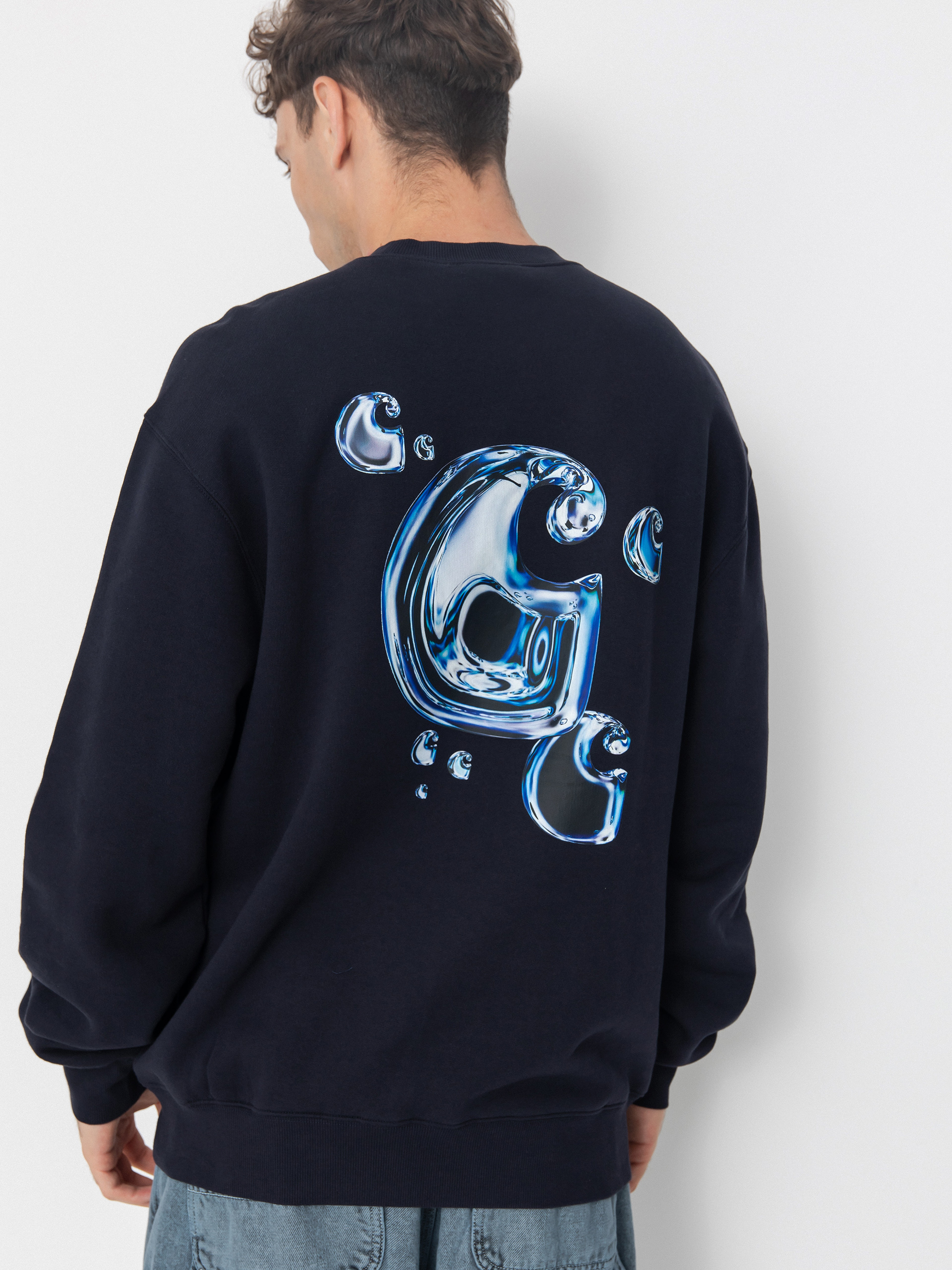 Mikina Carhartt WIP Solar Chrome (dark navy)