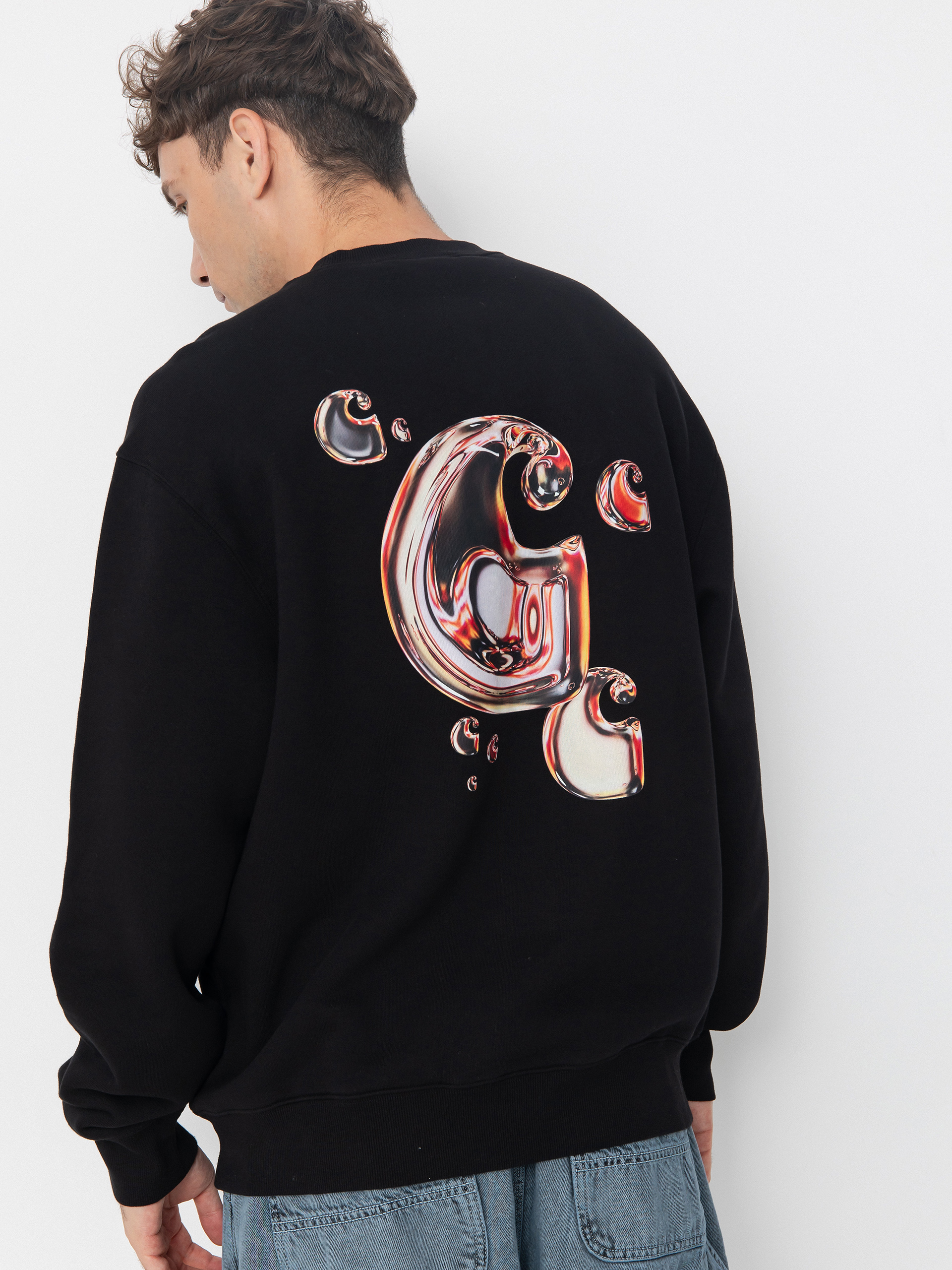 Mikina Carhartt WIP Solar Chrome (black)
