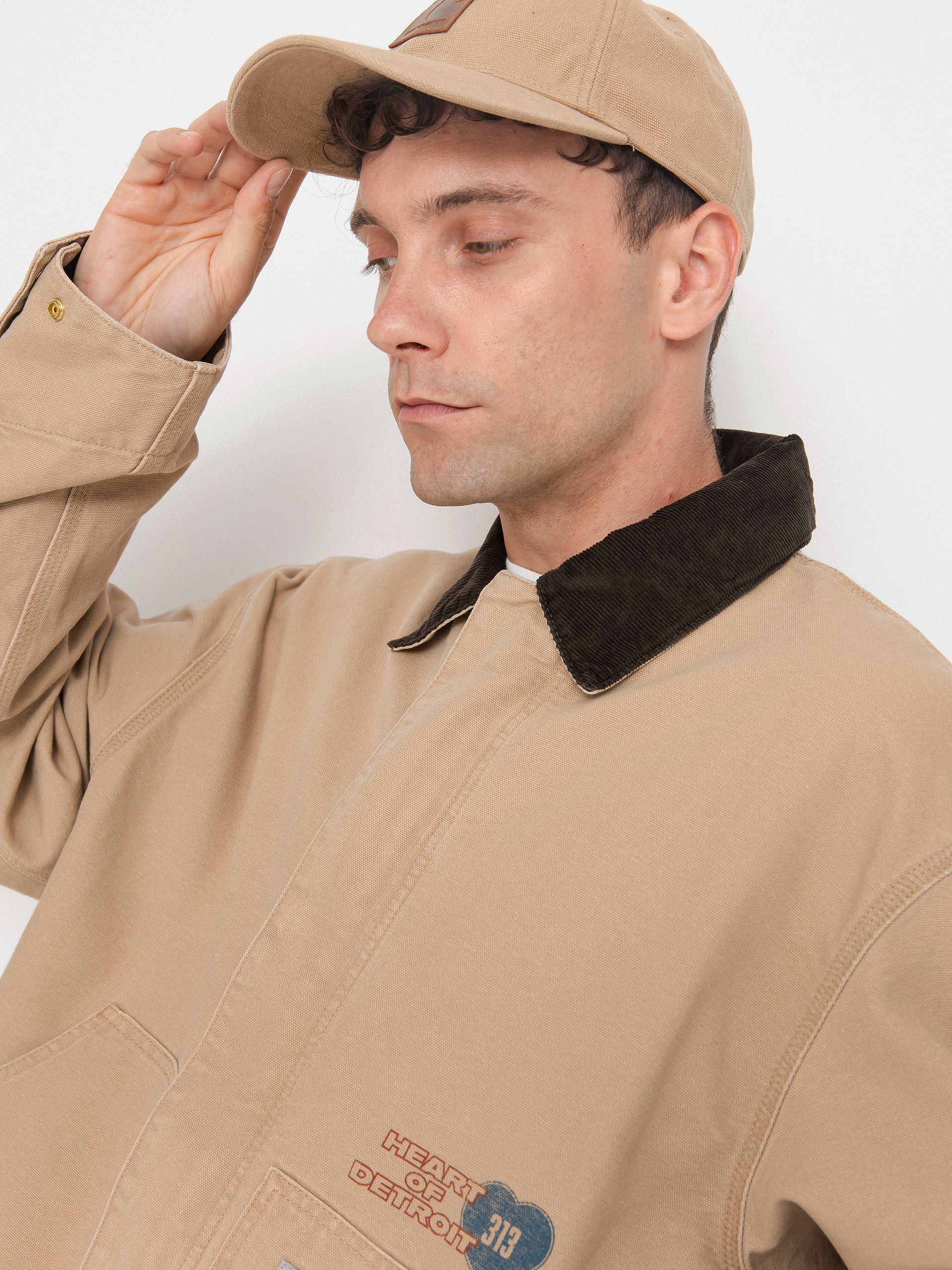 Bunda Carhartt WIP OG Arcan Graphic (dusty h brown/tobacco/heavy stone wash)