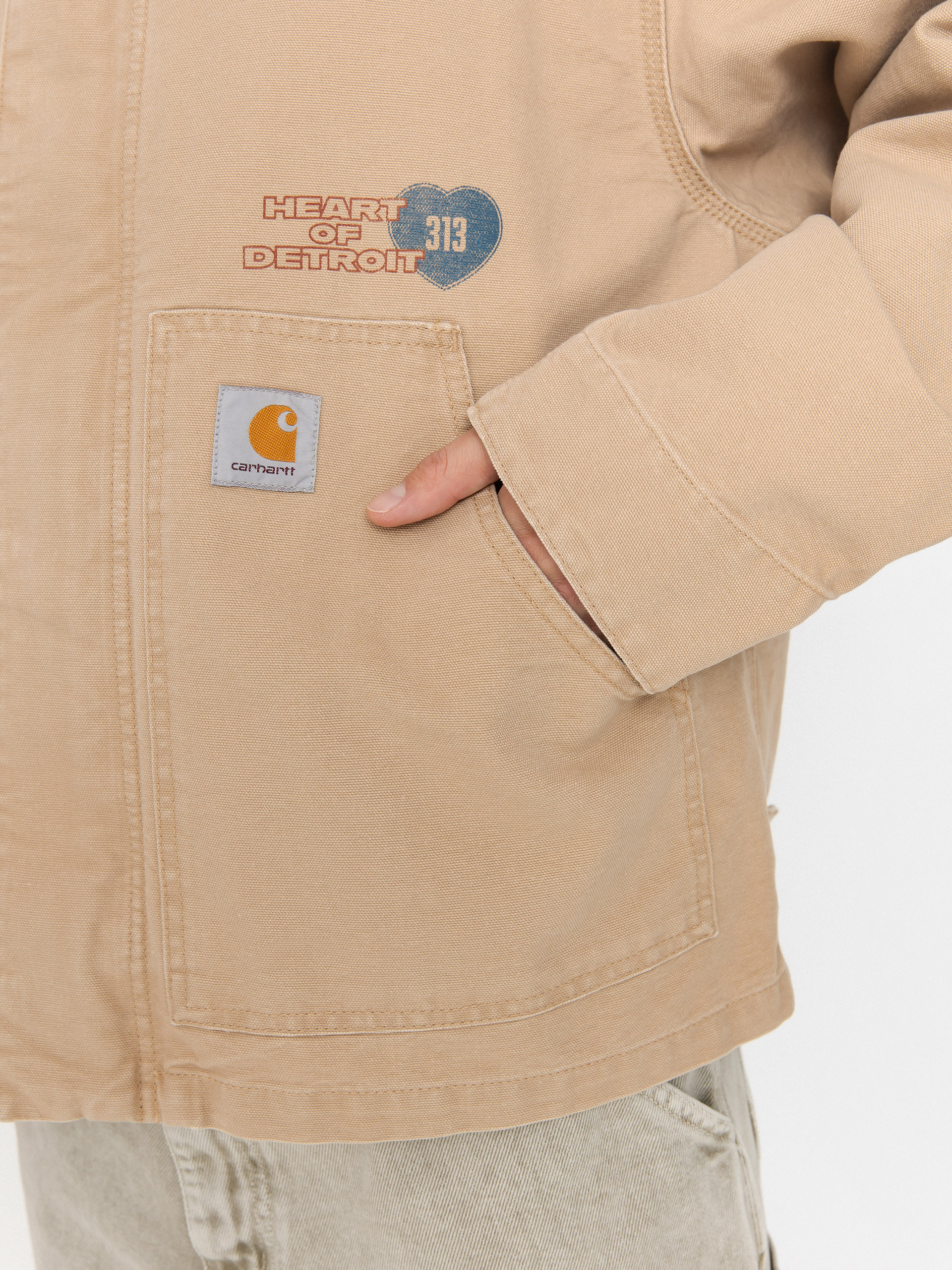 Bunda Carhartt WIP OG Arcan Graphic (dusty h brown/tobacco/heavy stone wash)