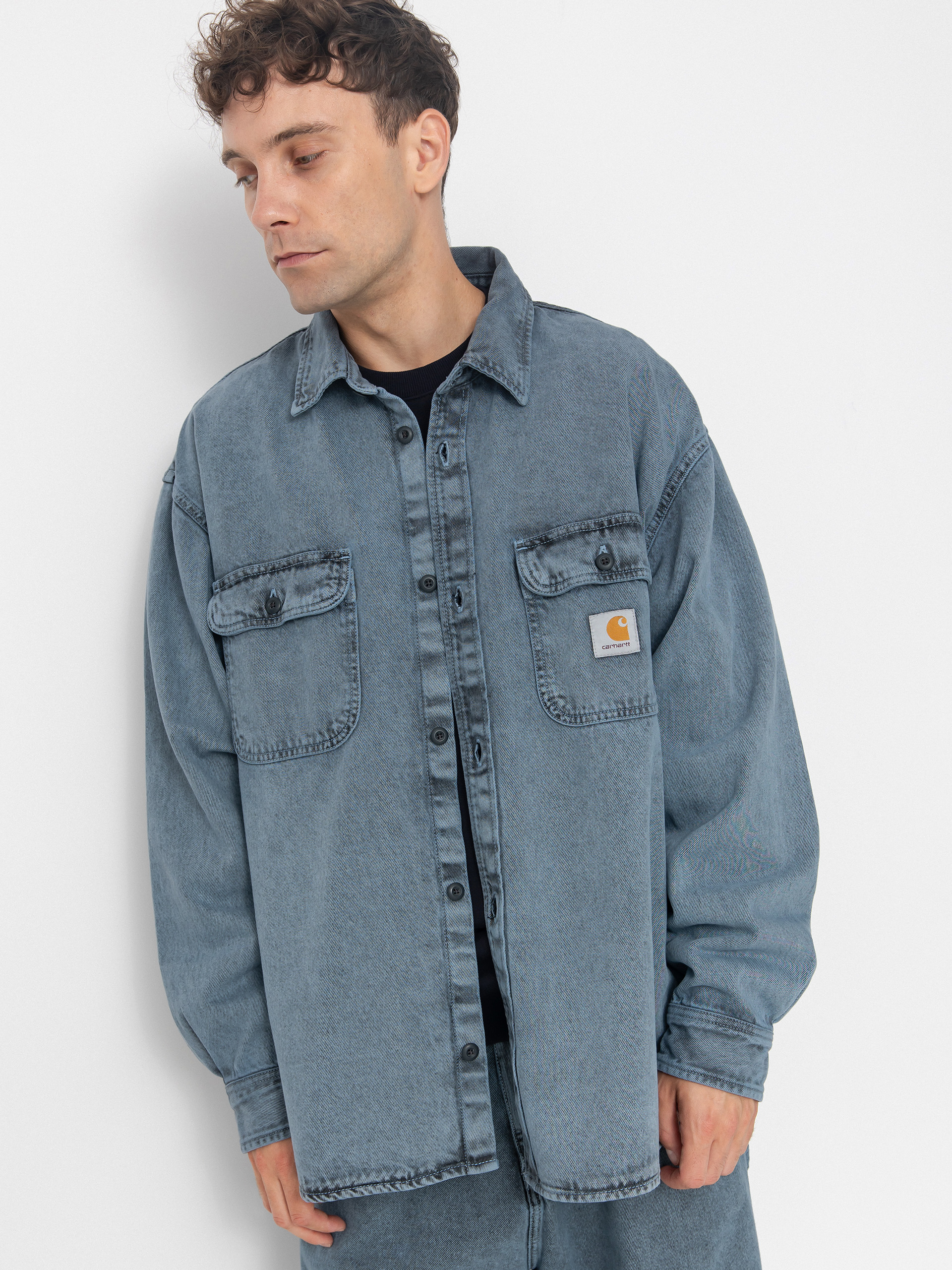 Bunda Carhartt WIP Tigan (black/blue fog/garment dyed)