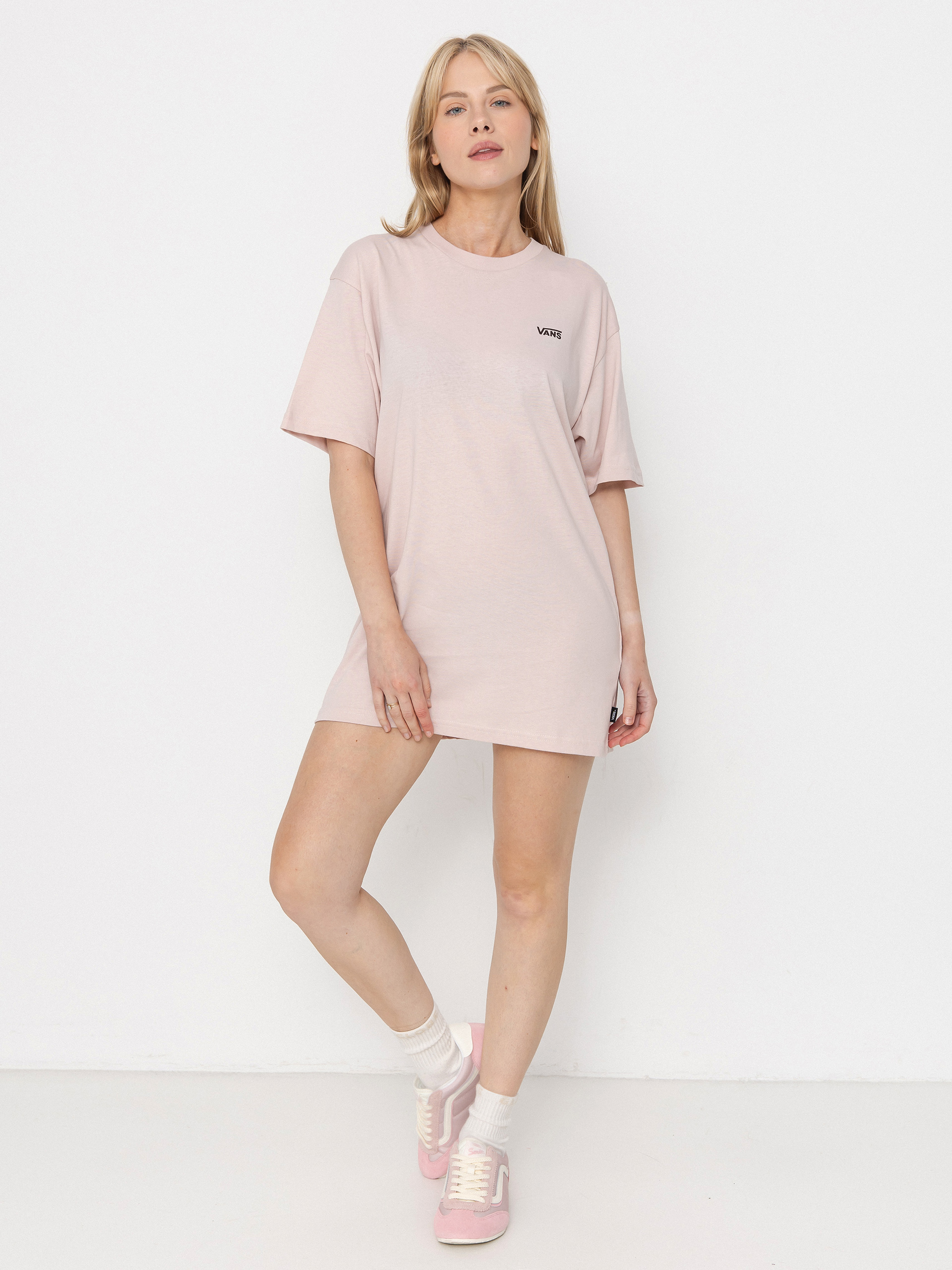 Tričko Vans Left Chest Logo Em Wmn (sepia rose)