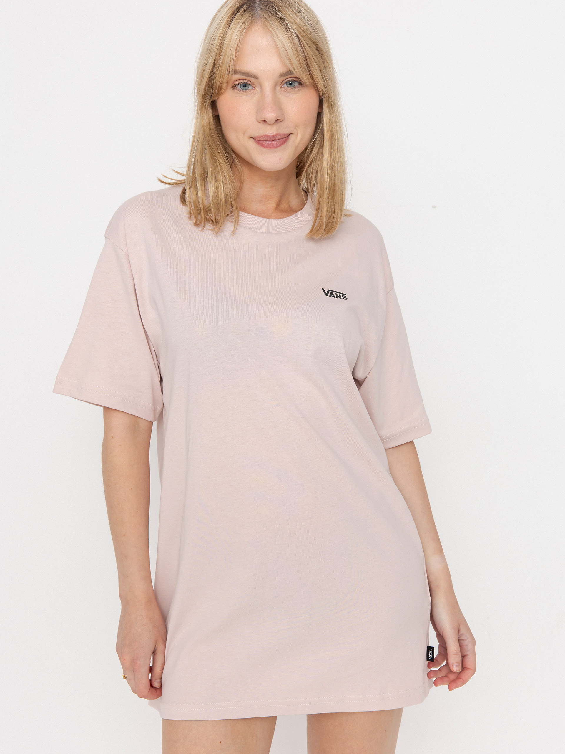 Tričko Vans Left Chest Logo Em Wmn (sepia rose)