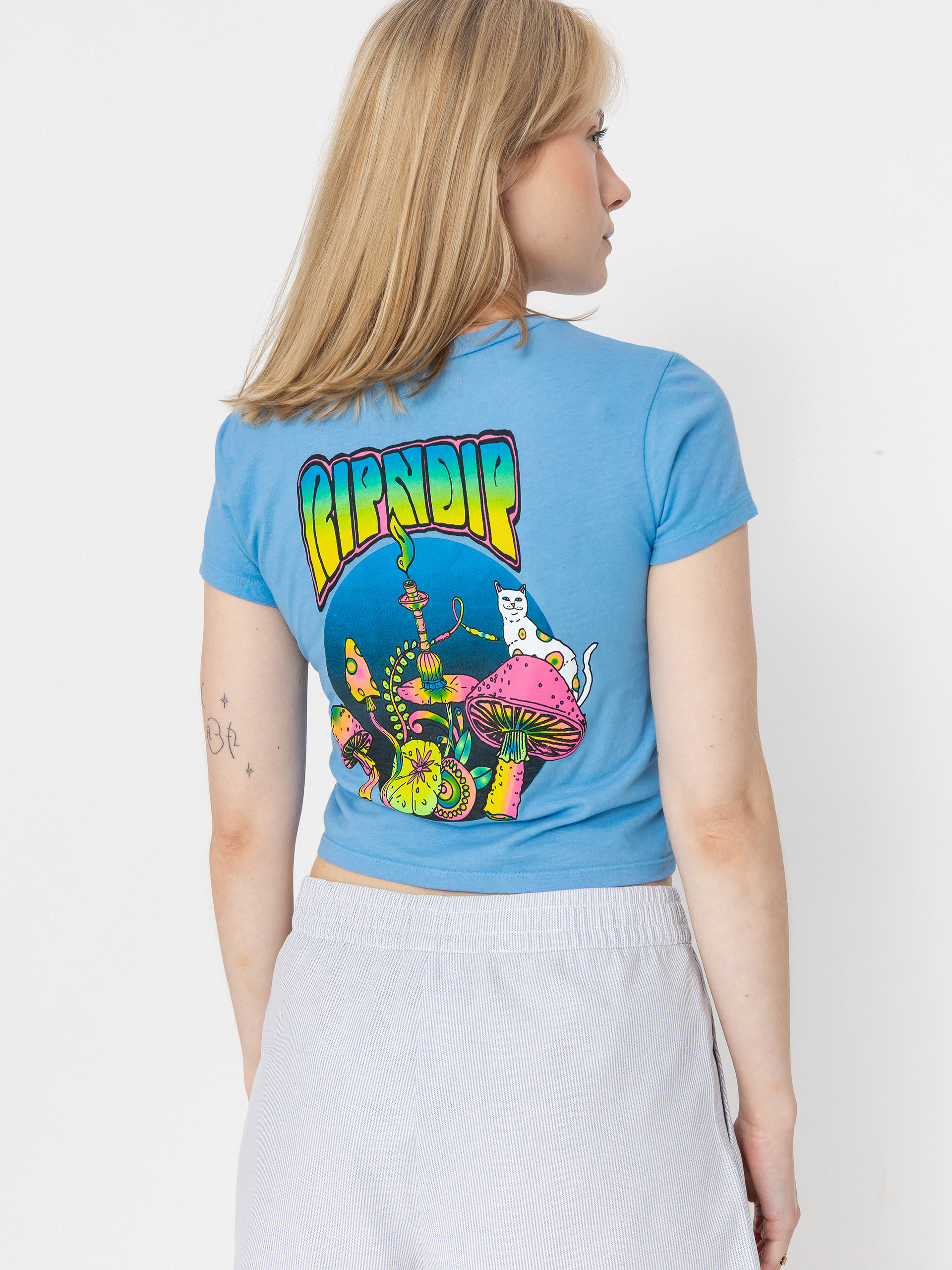 Tričko RipNDip Psychedelic Wmn (cornflower blue)