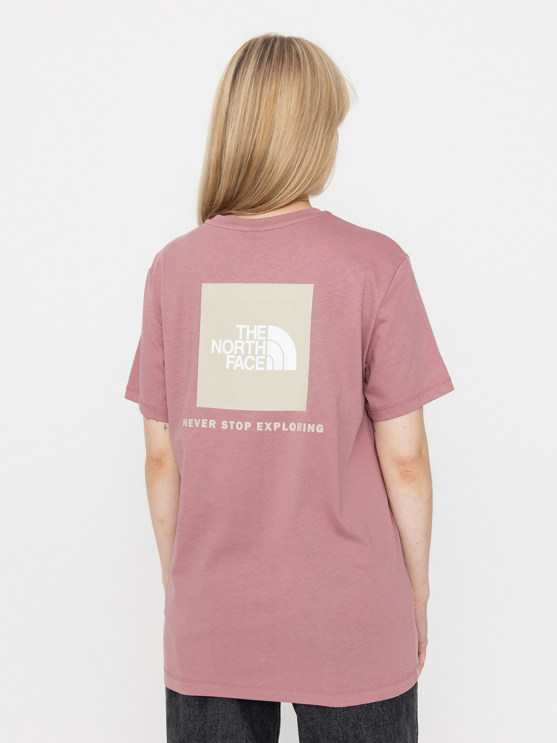 Tričko The North Face Box Nse Relaxed Wmn (nostalgia rose/gravel)