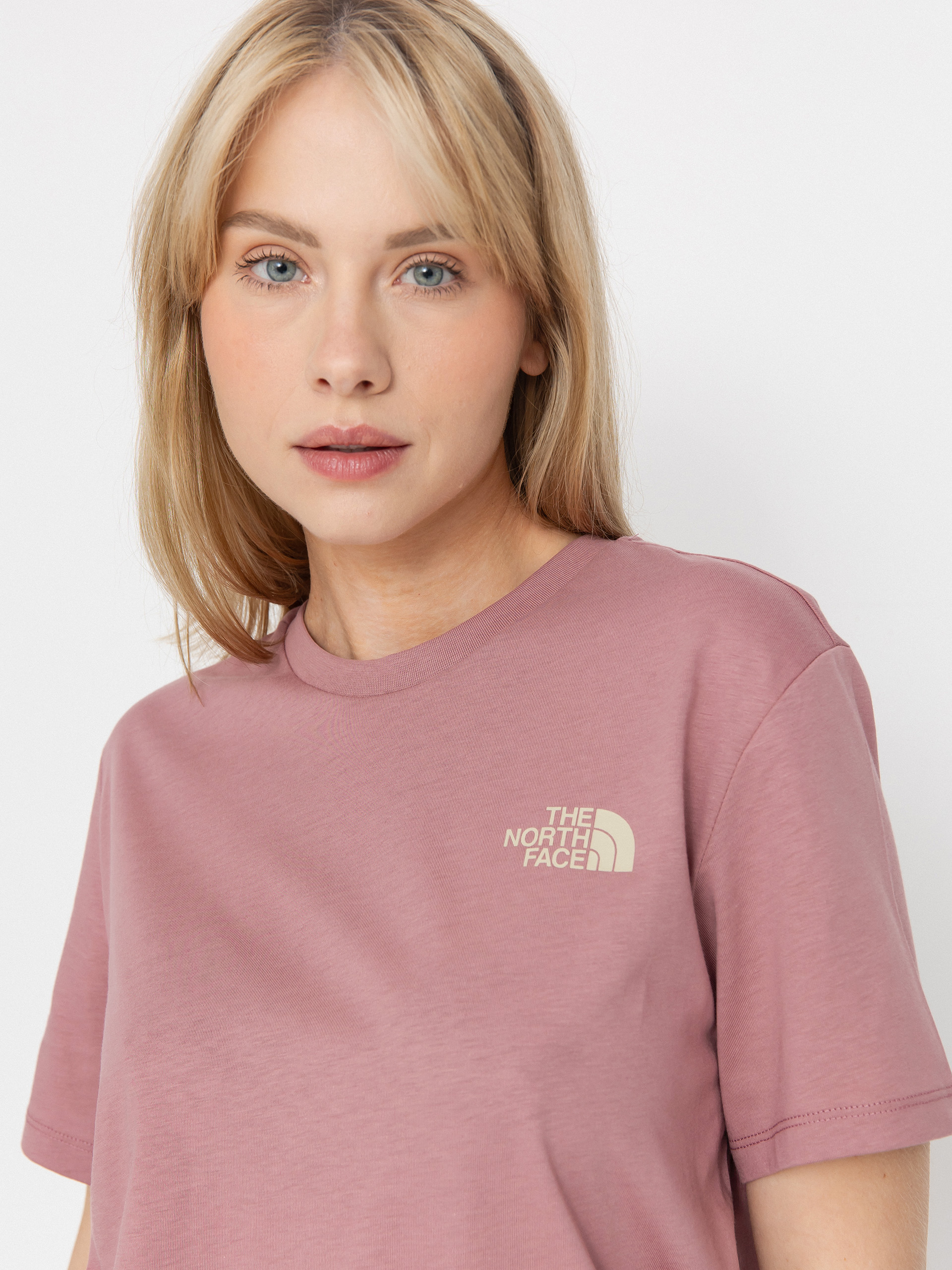 Tričko The North Face Box Nse Relaxed Wmn (nostalgia rose/gravel)
