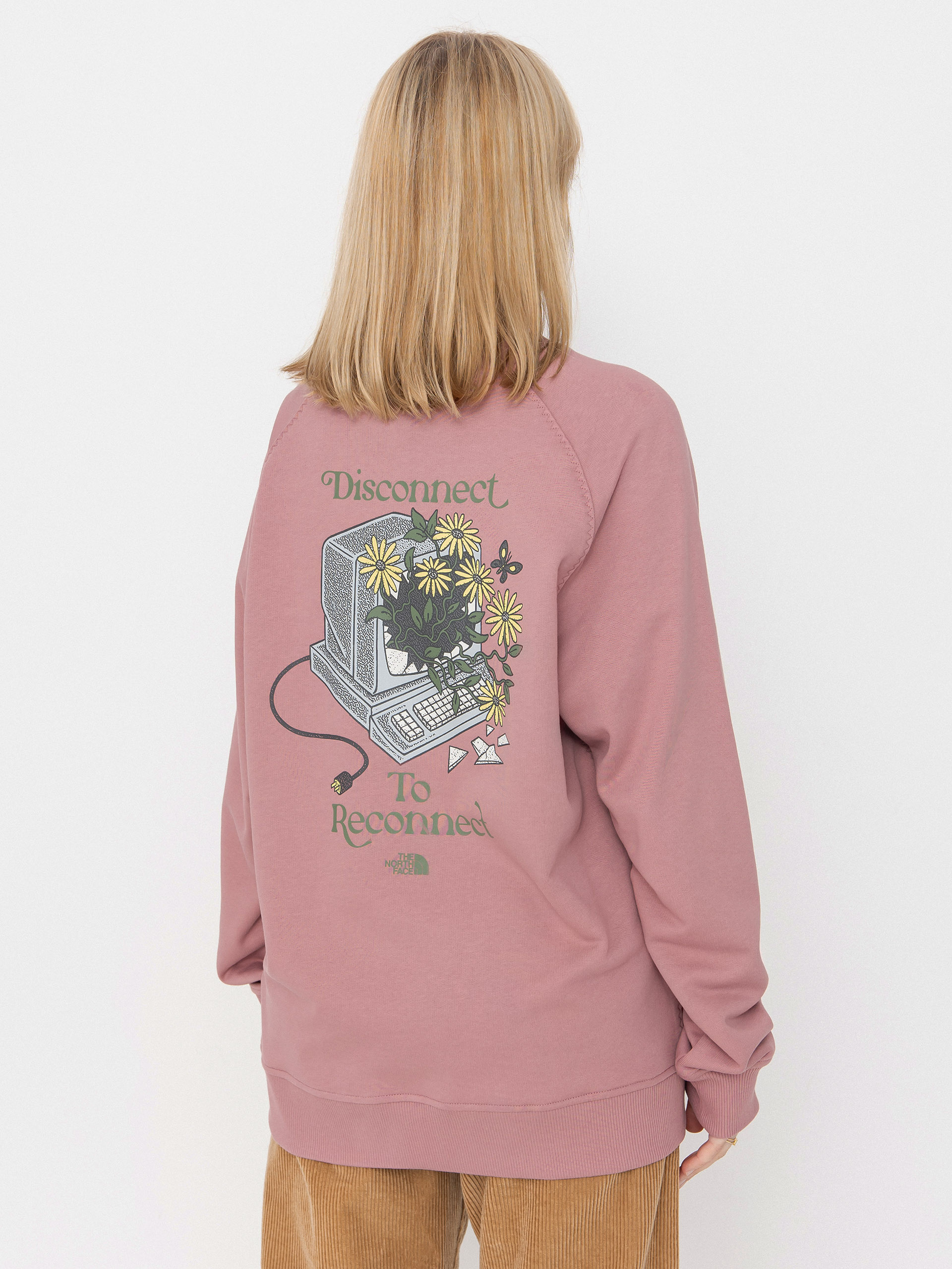 Mikina The North Face Connect Relaxed (nostalgia rose)