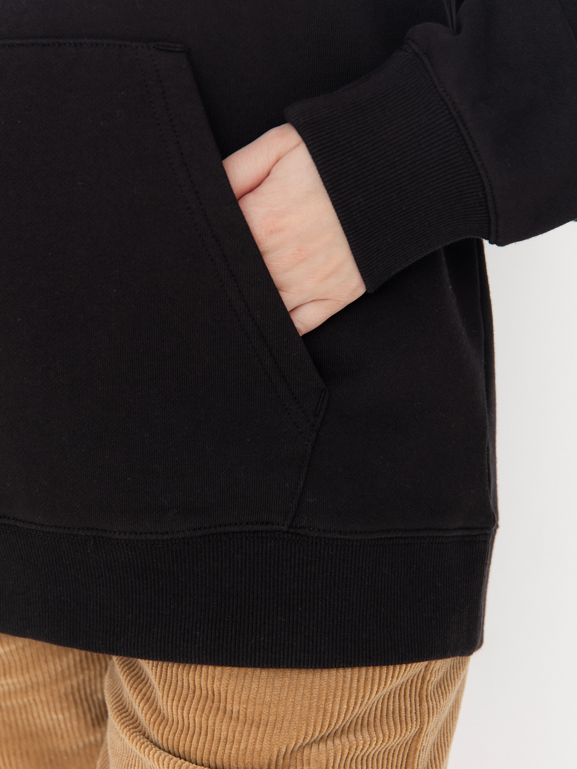 Mikina s kapucňou Carhartt WIP Carhartt HD Wmn (black/scarlet)