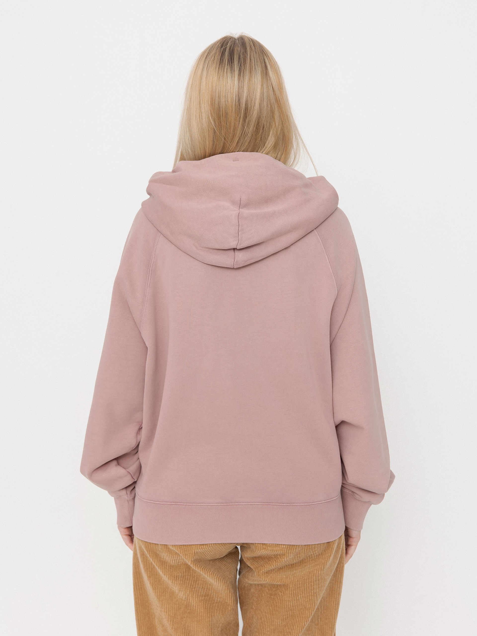 Mikina s kapucňou Carhartt WIP Hudson HD Wmn (daphne/chalk wash)