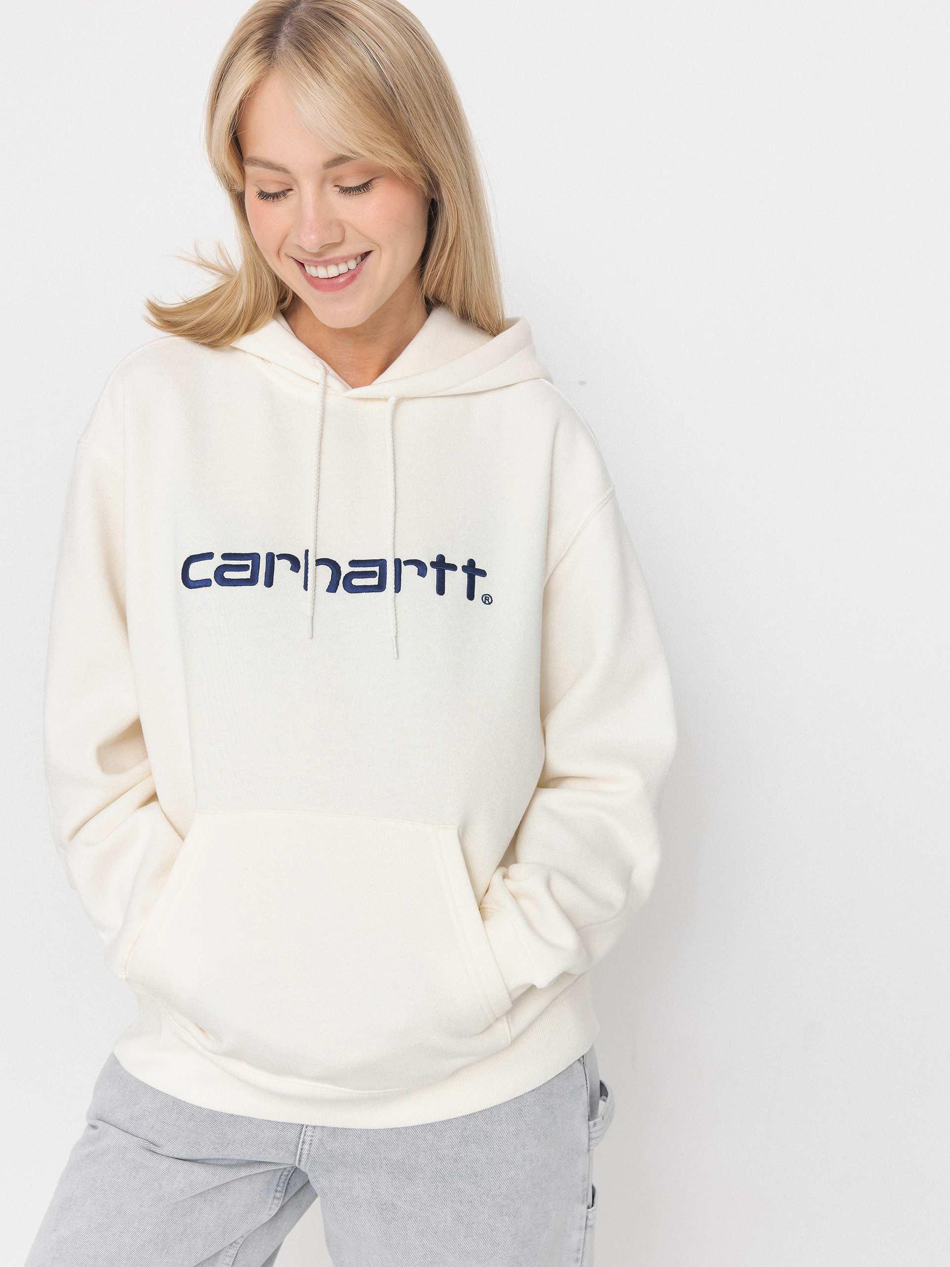 Mikina s kapucu0148ou Carhartt WIP Carhartt HD Wmn (wax/wolfsbane)