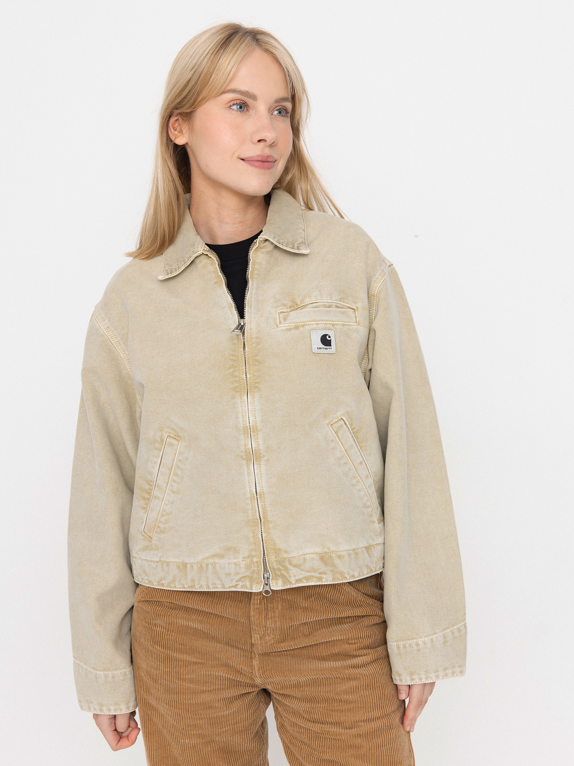 Bunda Carhartt WIP Emery Wmn (dusty h brown/dusty h brown/chalk wash)