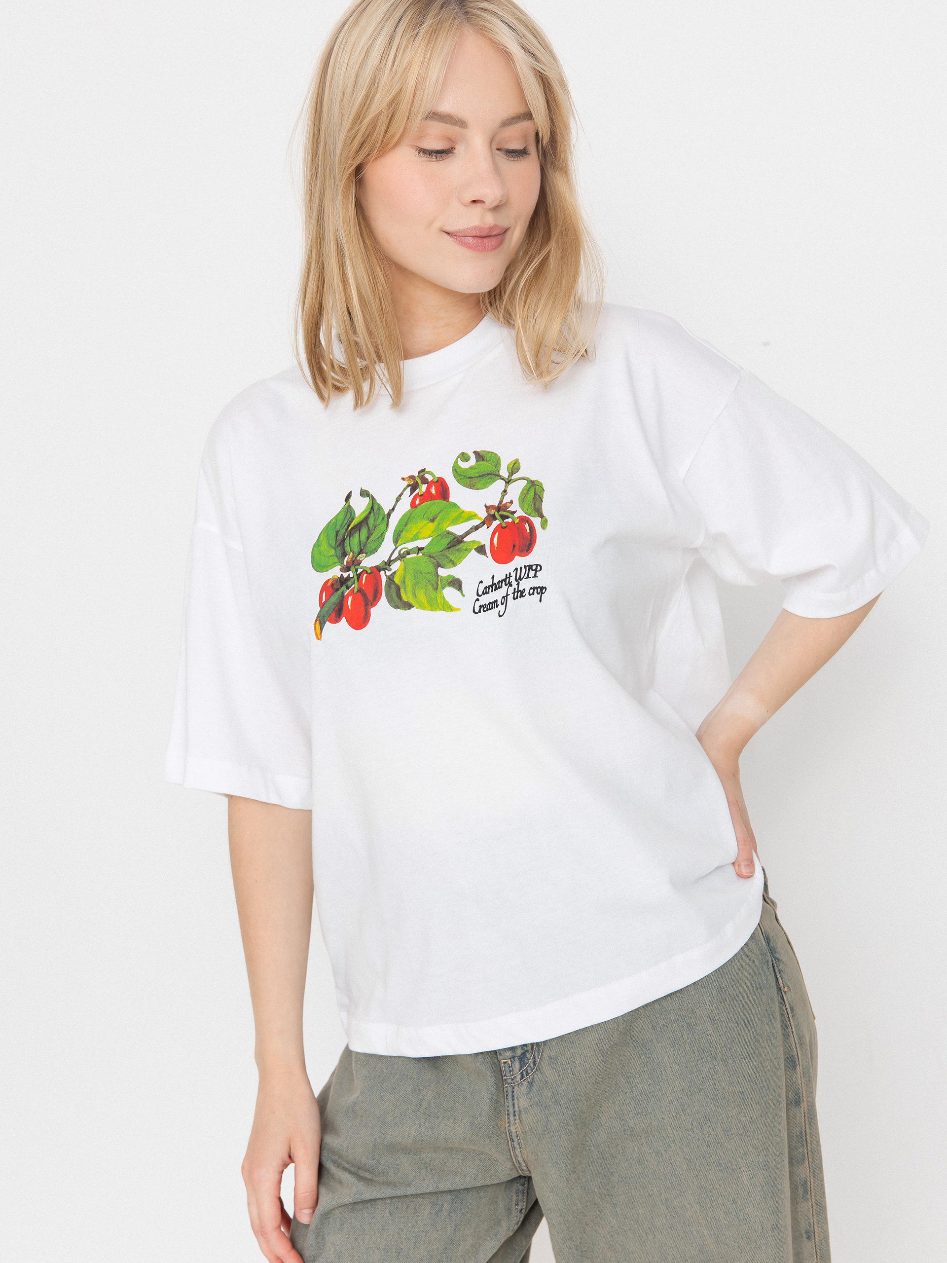 Tričko Carhartt WIP Cream Of The Crop Wmn (white)