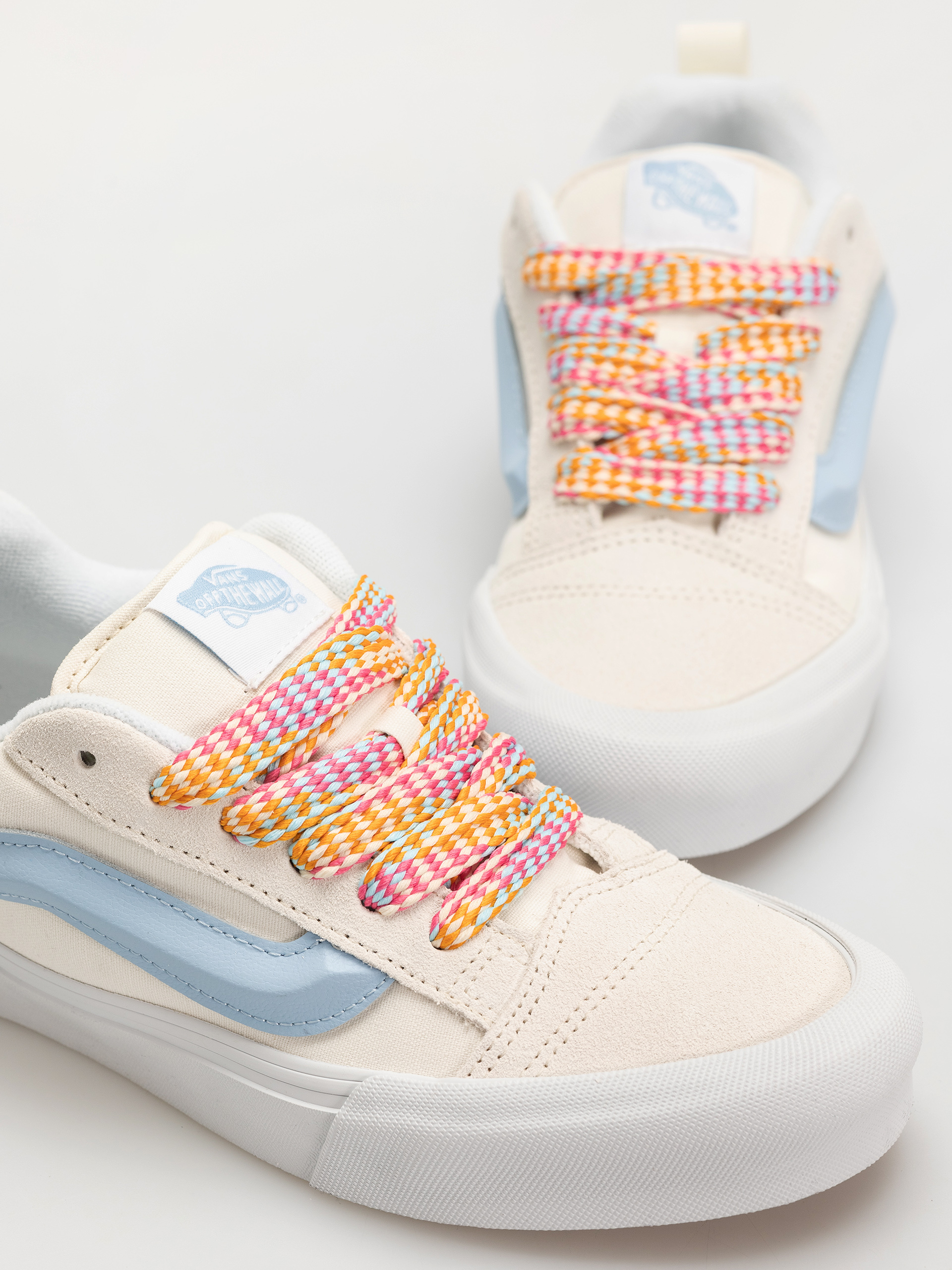 Topánky Vans Knu Skool (oversized lace white/blue)