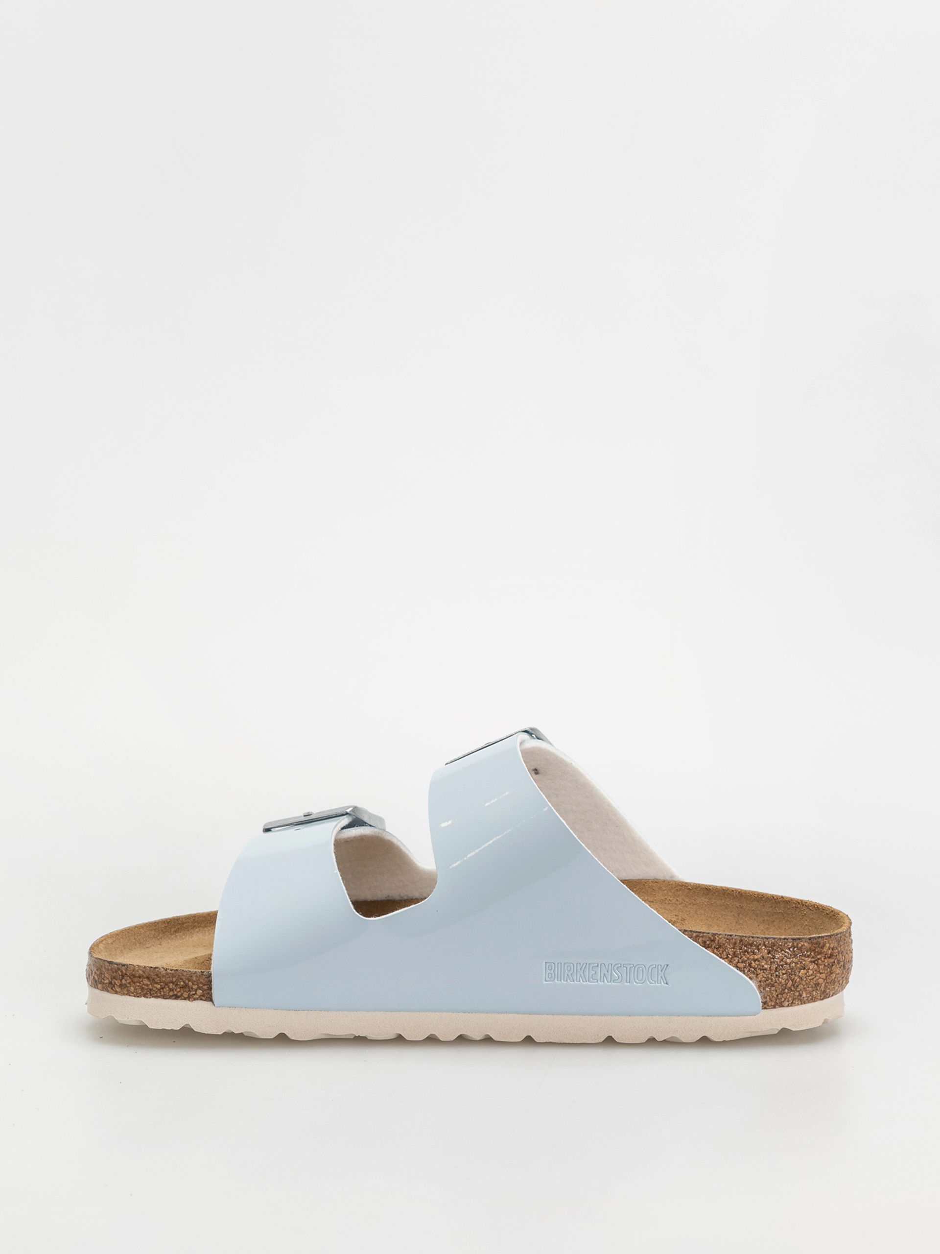 Šľapky Birkenstock Arizona Briko Flor Narrow Wmn (patent baby blue)