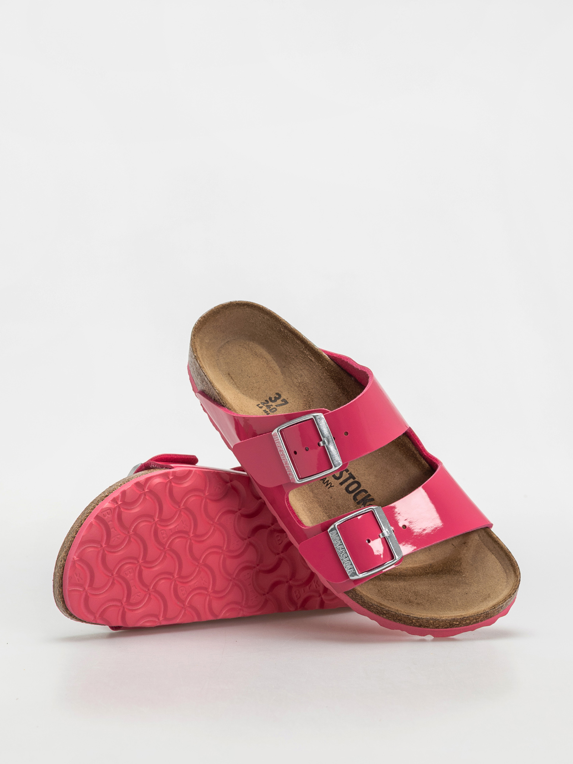 Šľapky Birkenstock Arizona Briko Flor Narrow Wmn (patent fuchsia tulip)