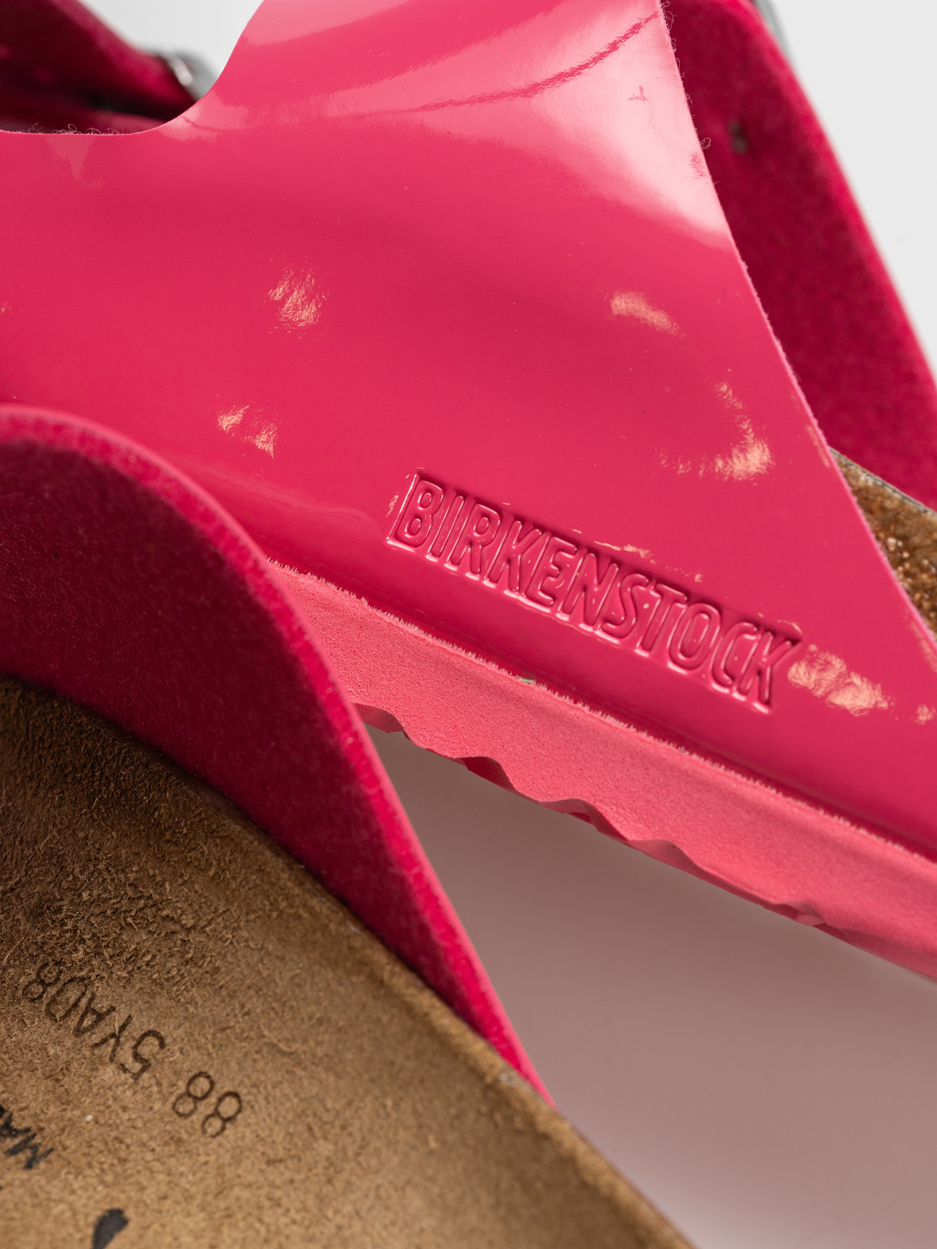 Šľapky Birkenstock Arizona Briko Flor Narrow Wmn (patent fuchsia tulip)