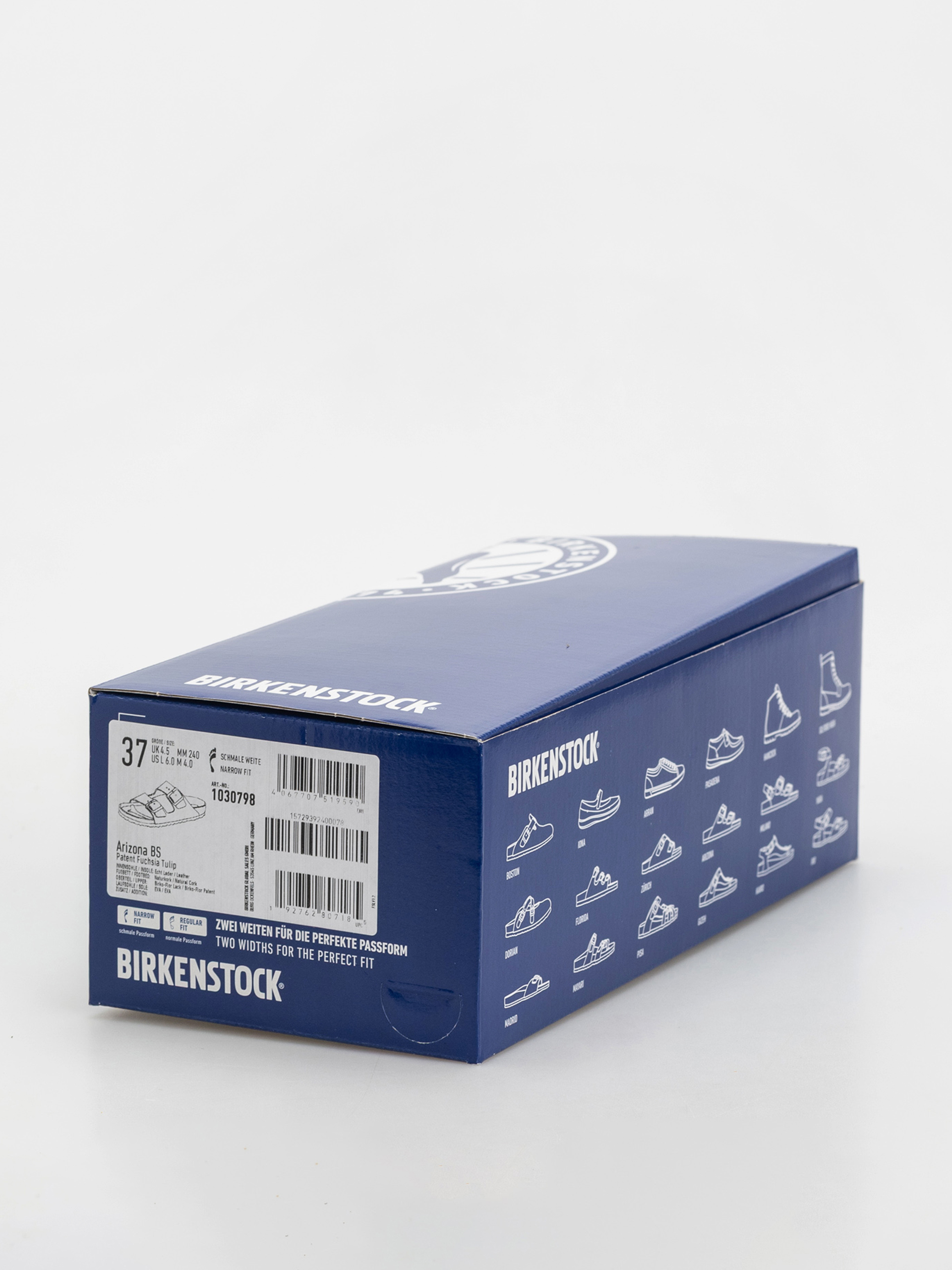 Šľapky Birkenstock Arizona Briko Flor Narrow Wmn (patent fuchsia tulip)