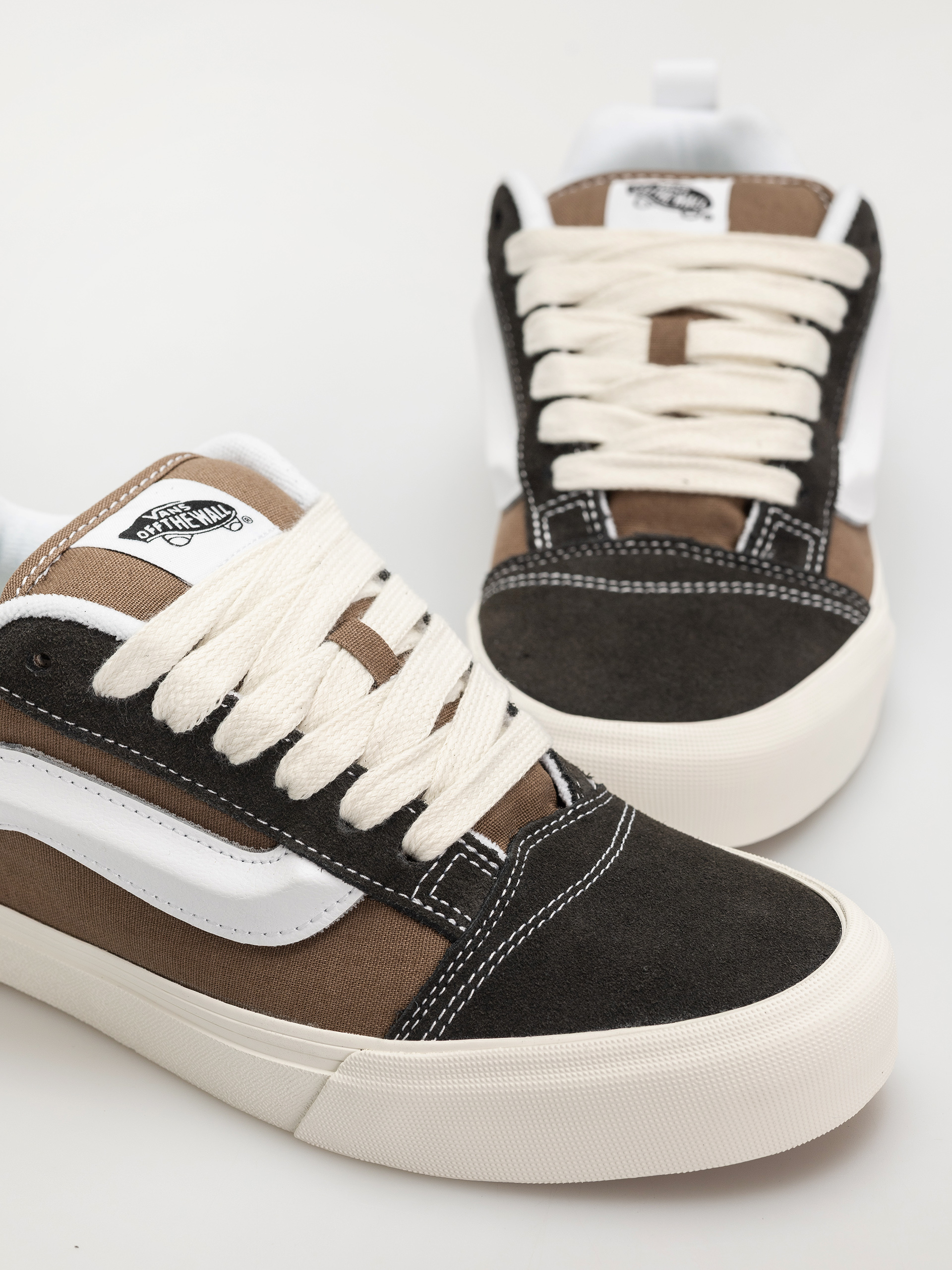 Topánky Vans Knu Skool (color blocking brown/brown)