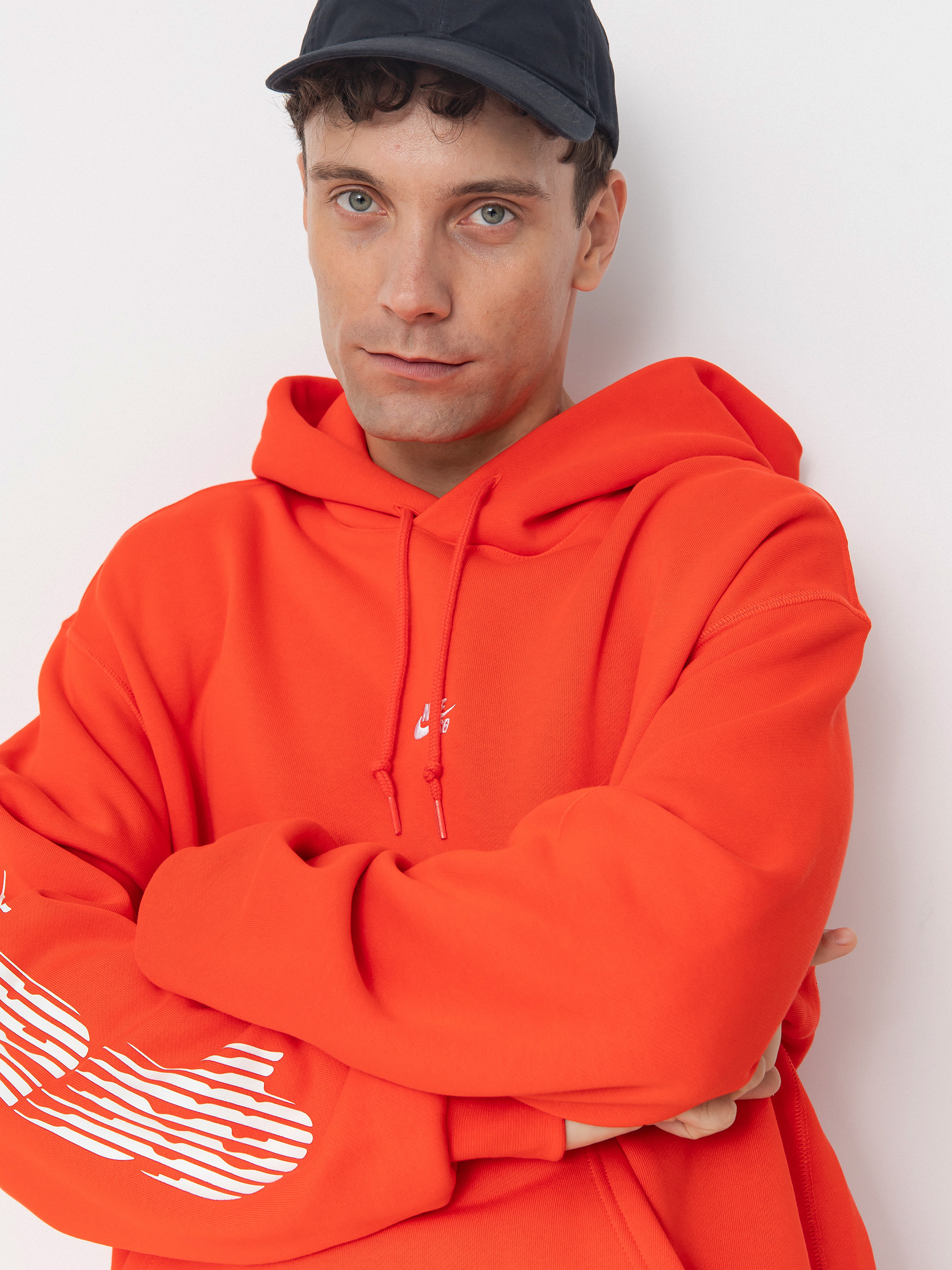 Mikina s kapucňou Nike SB Bb Ssnl Gfx HD (lt crimson/white)