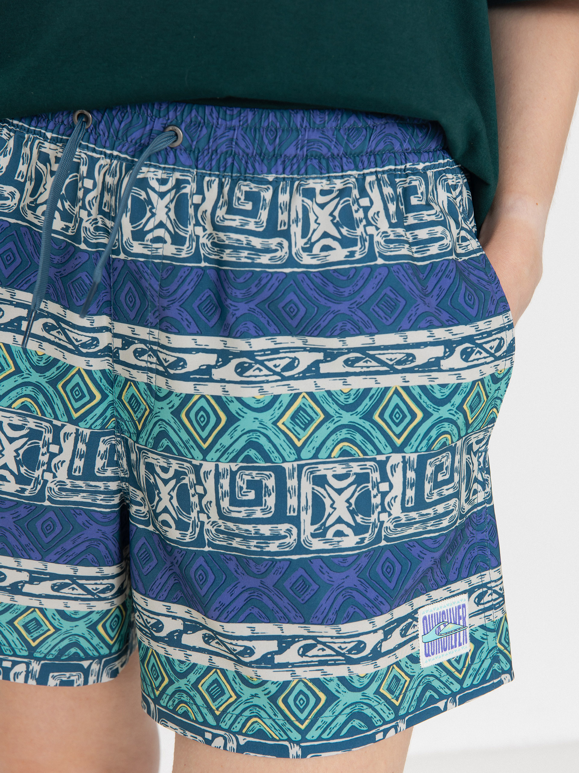 Kraťasy Quiksilver Surfsilk Volley Wmn (global heat dusted peri)