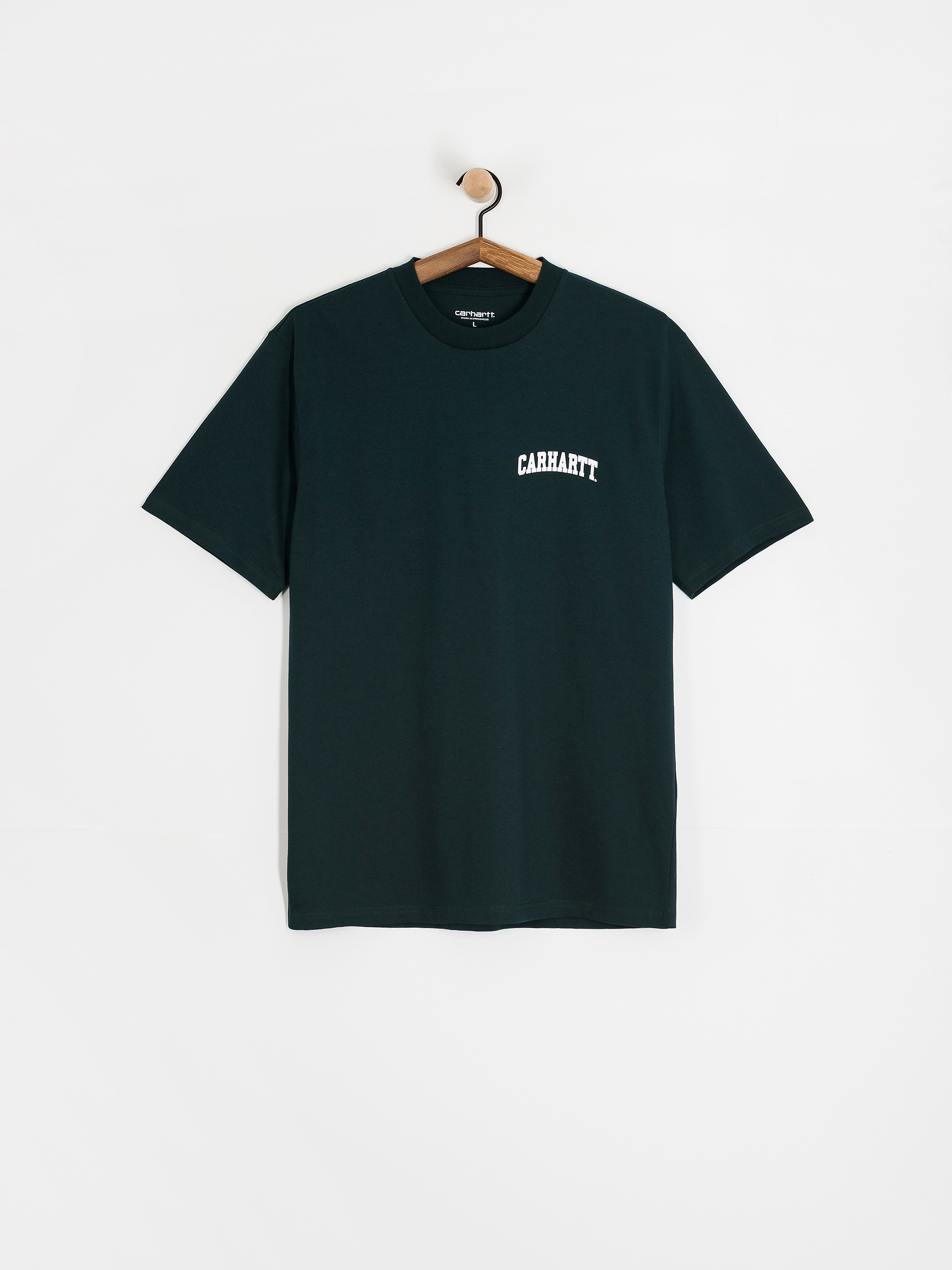 Tričko Carhartt WIP University Script (deep lagoon/white)