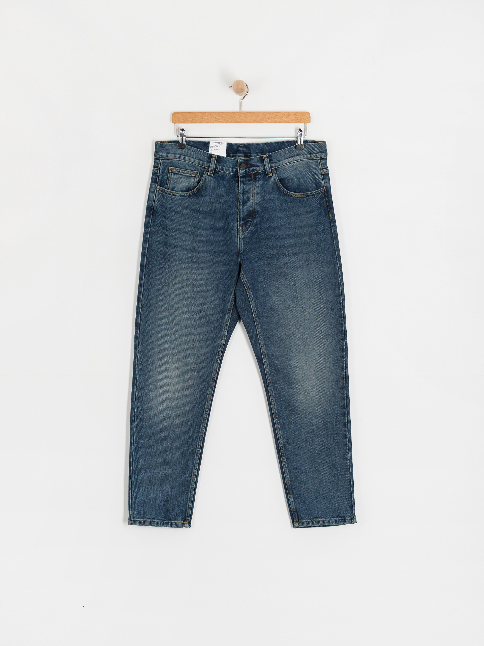 Nohavice Carhartt WIP Newel (blue/dark used wash)