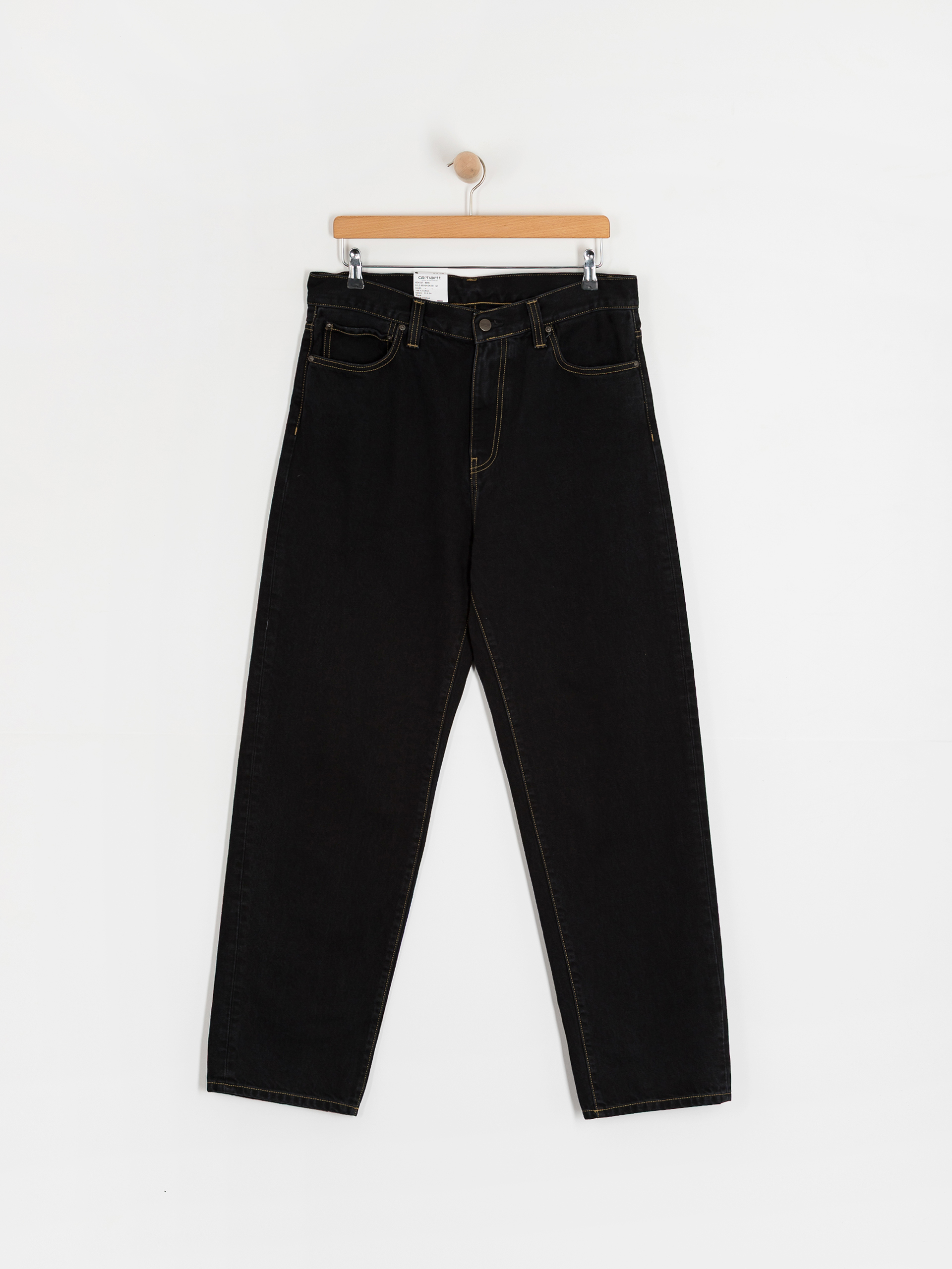 Nohavice Carhartt WIP Aaron (black/stone washed)