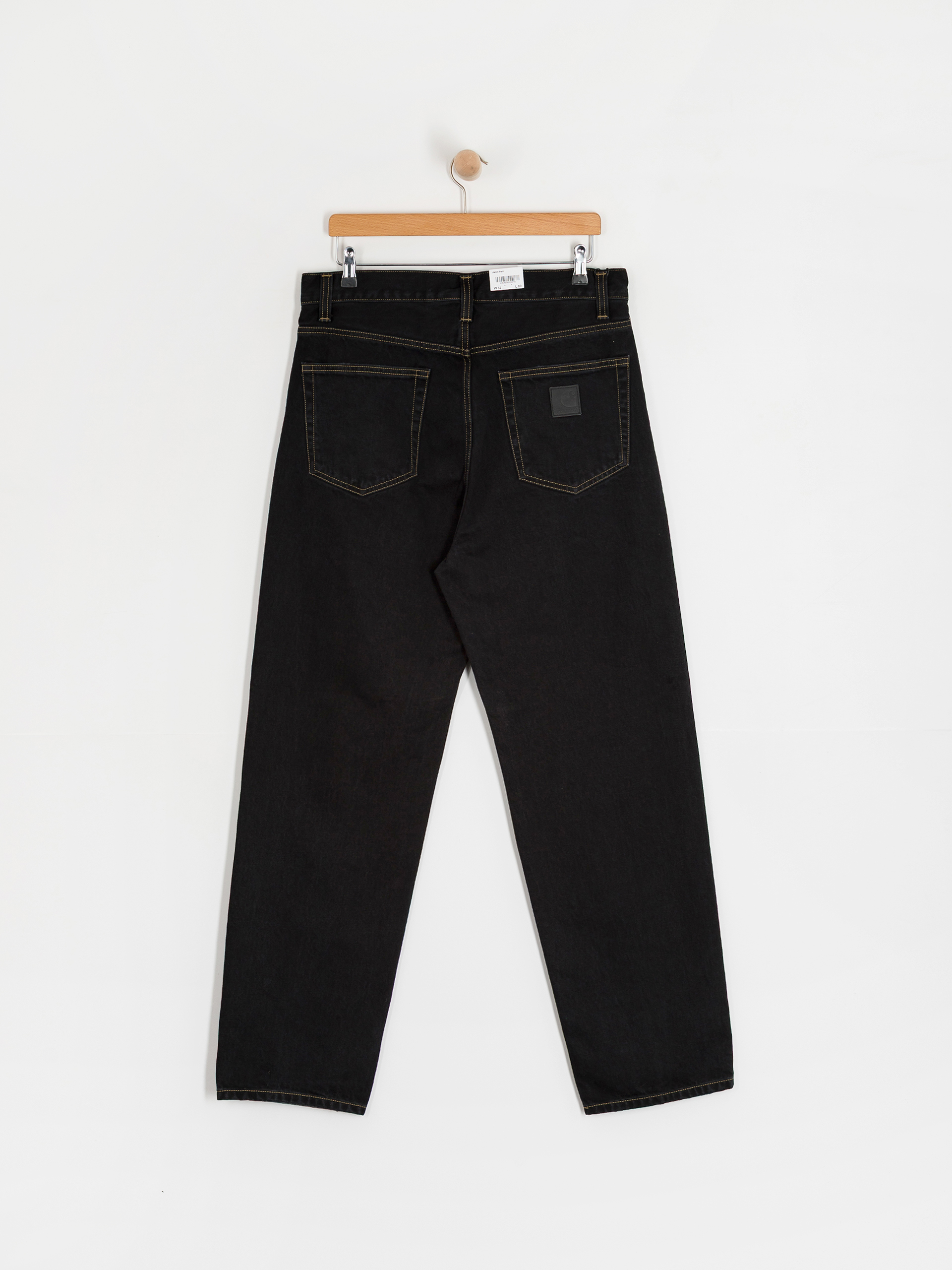Nohavice Carhartt WIP Aaron (black/stone washed)