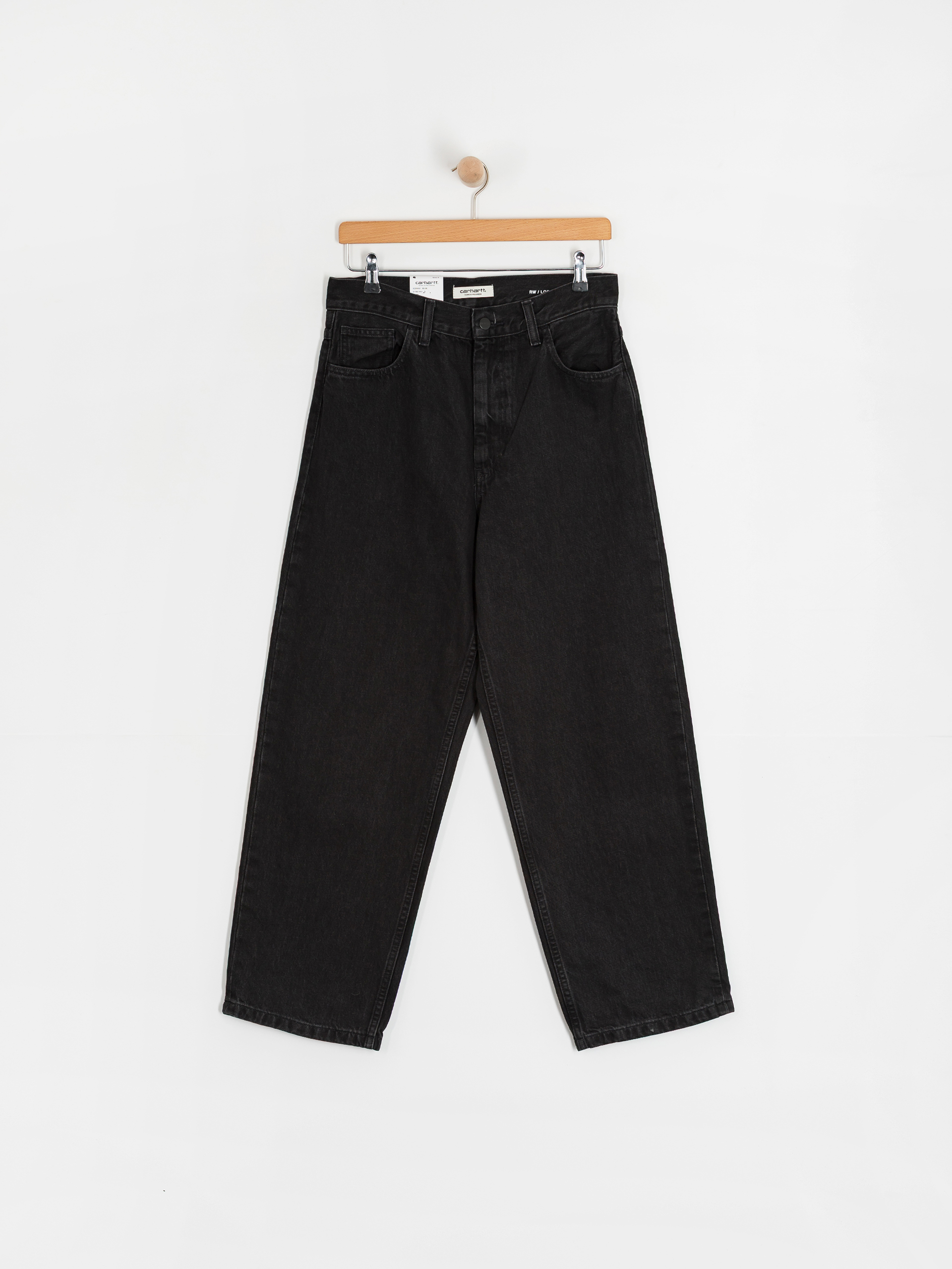 Nohavice Carhartt WIP Brandon Wmn (black/stone washed)