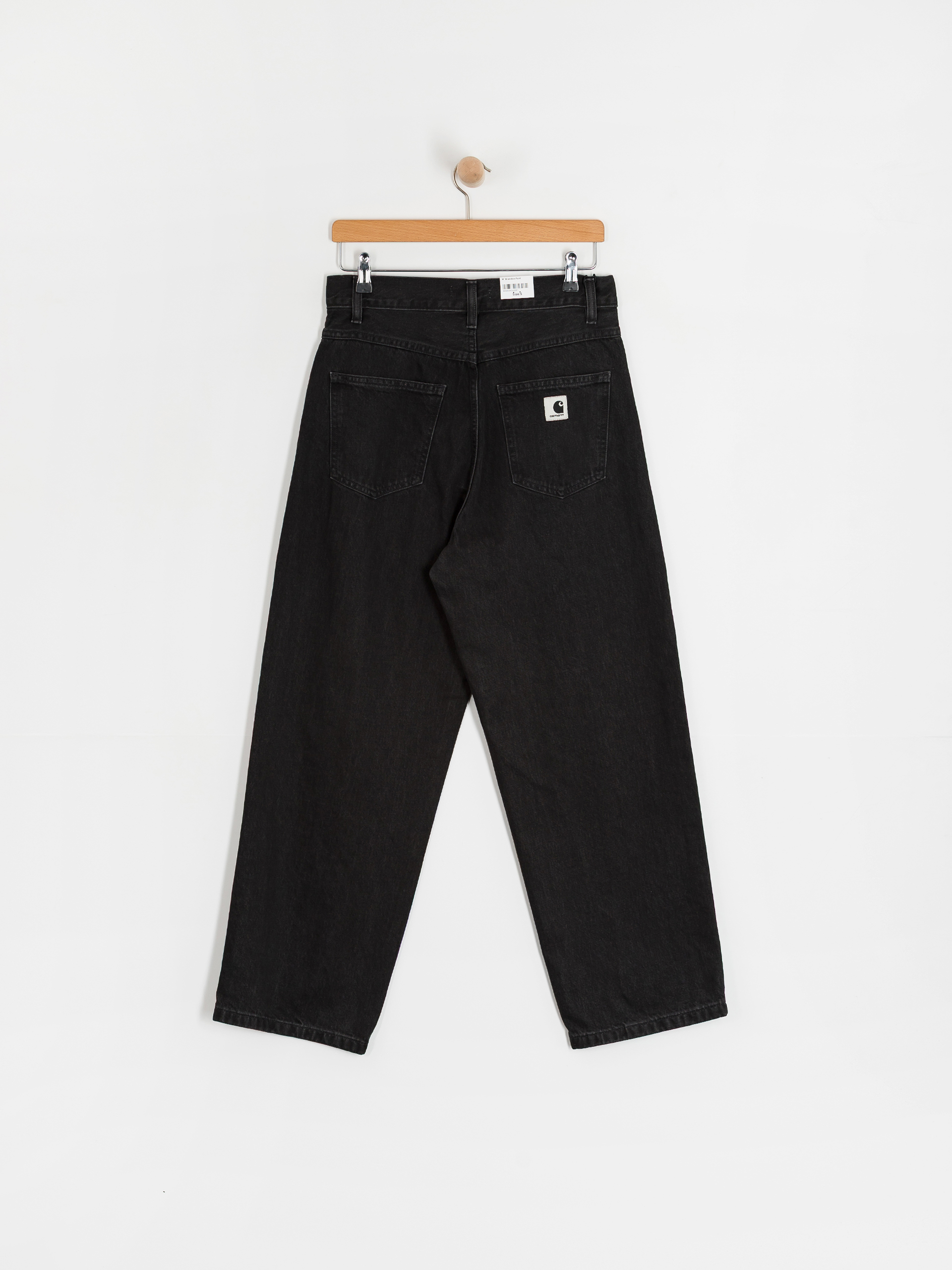 Nohavice Carhartt WIP Brandon Wmn (black/stone washed)