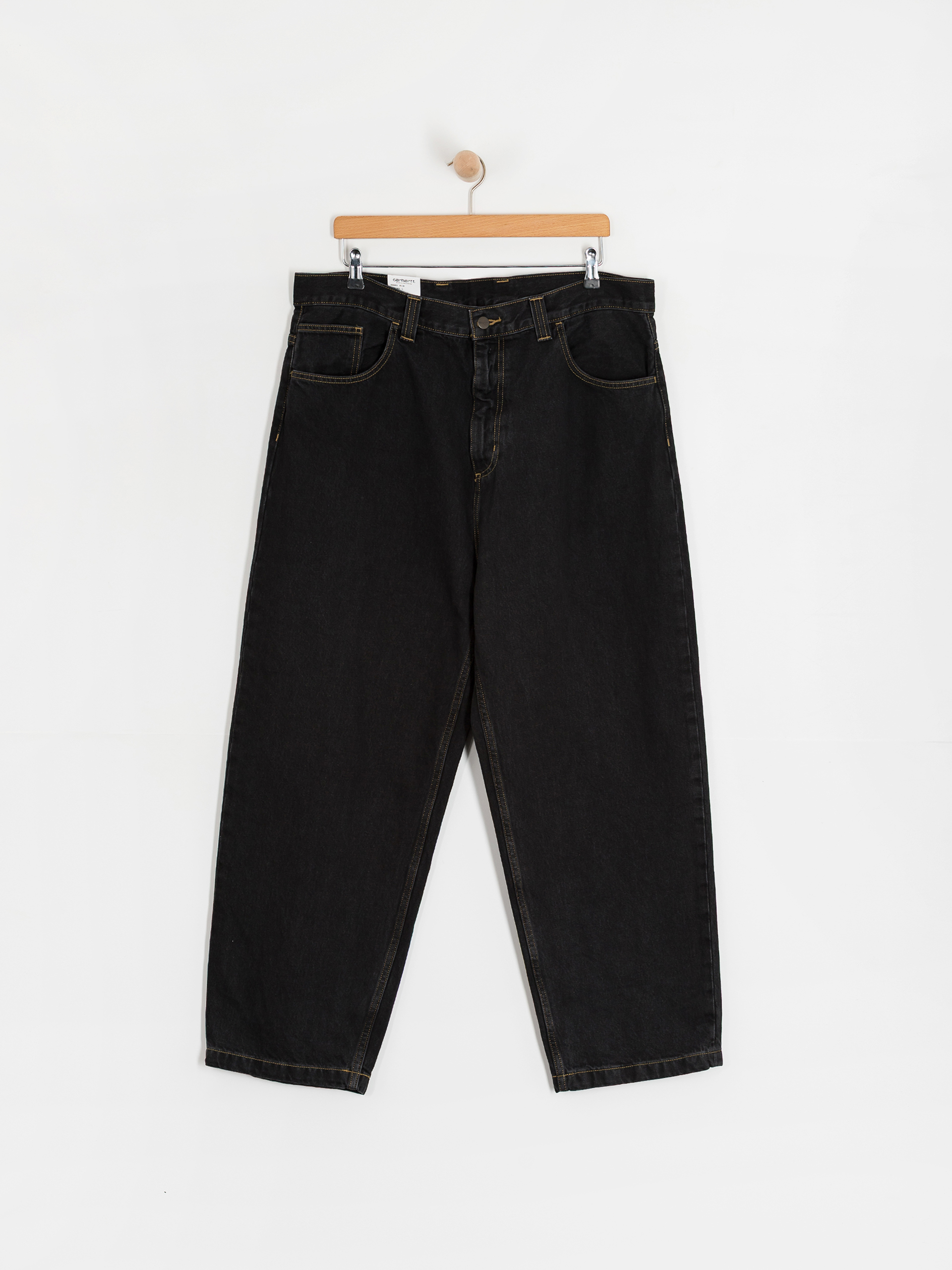 Nohavice Carhartt WIP Brandon (black/stone washed)