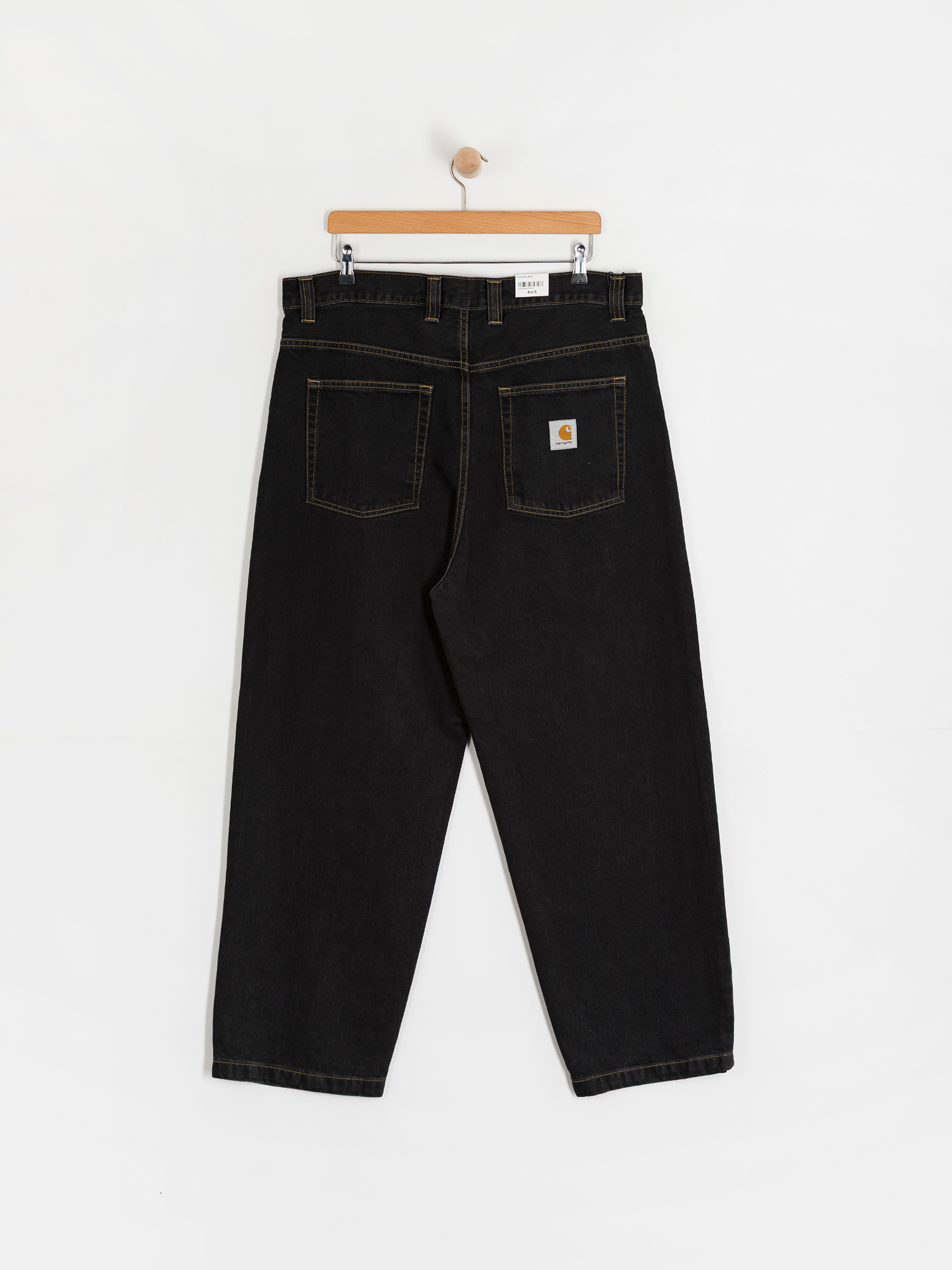 Nohavice Carhartt WIP Brandon (black/stone washed)