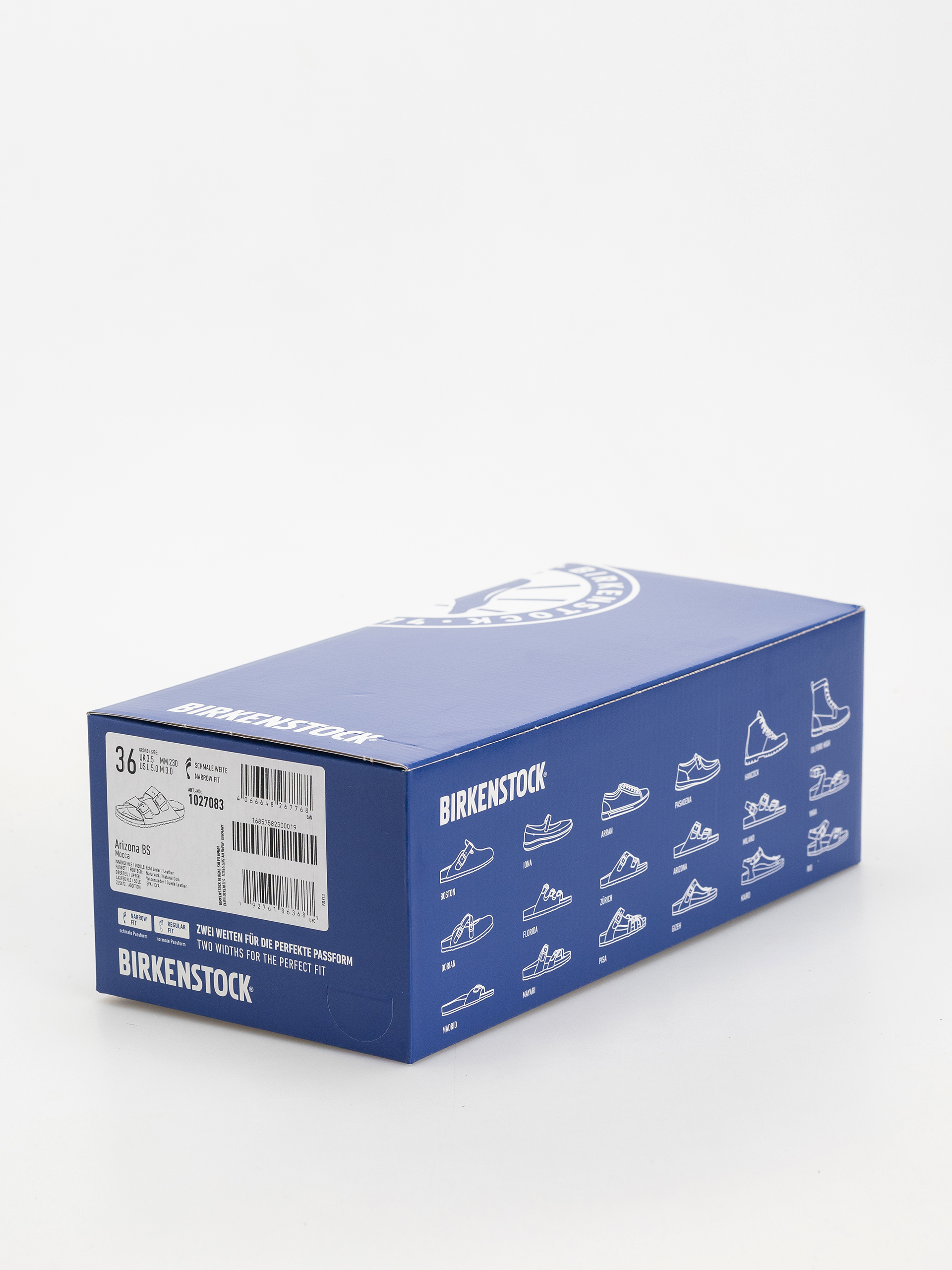 Šľapky Birkenstock Arizona Suede Leather Narrow Wmn (mocca)