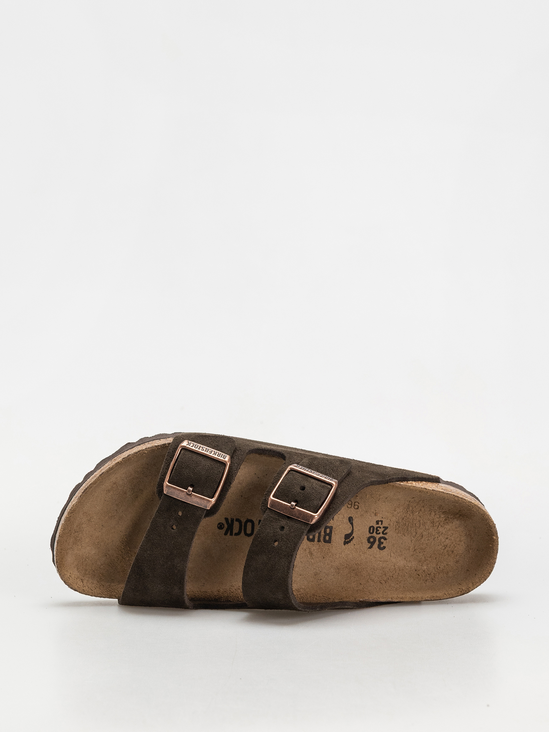 Šľapky Birkenstock Arizona Suede Leather Narrow Wmn (mocca)