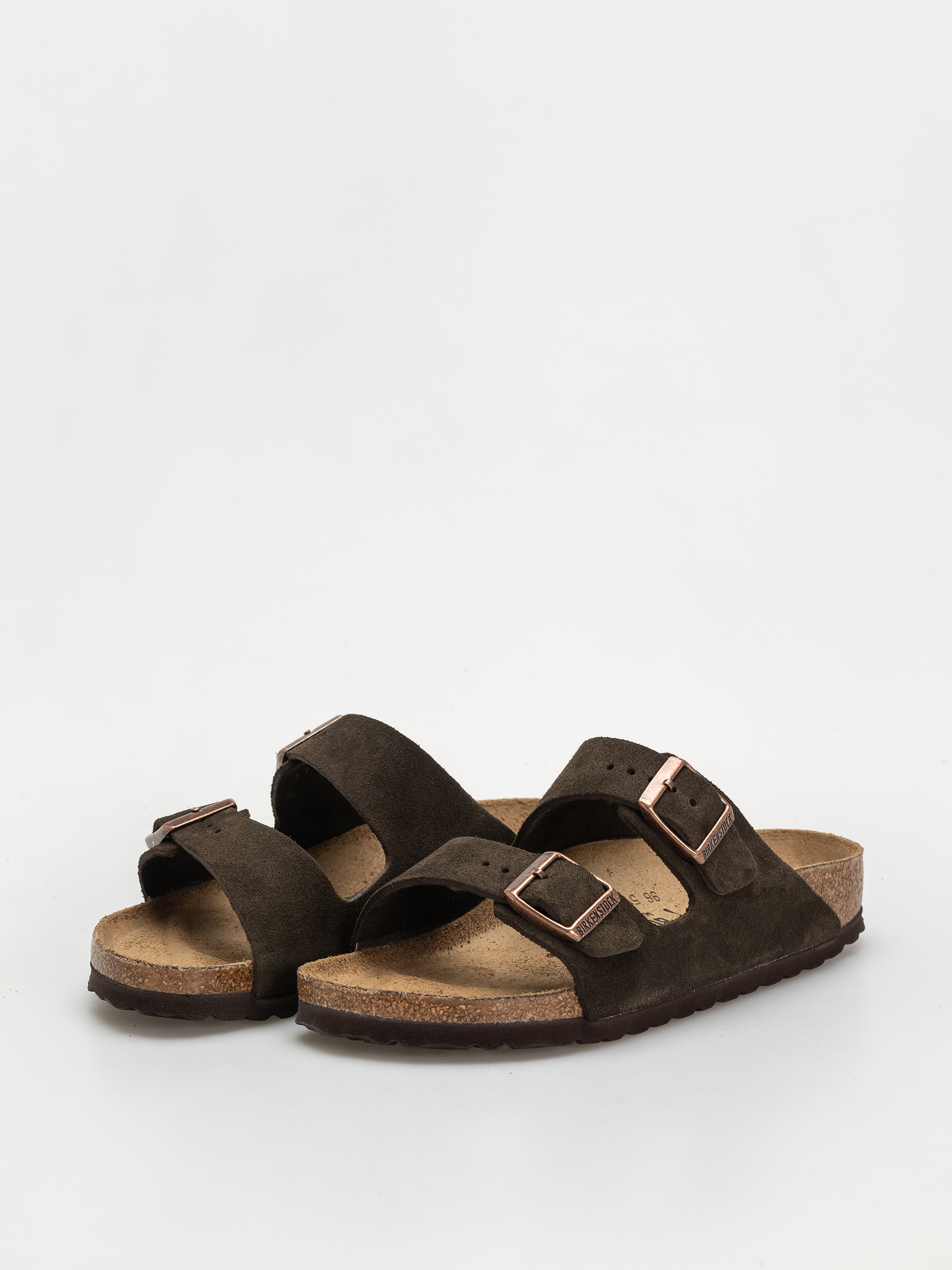 Šľapky Birkenstock Arizona Suede Leather Narrow Wmn (mocca)
