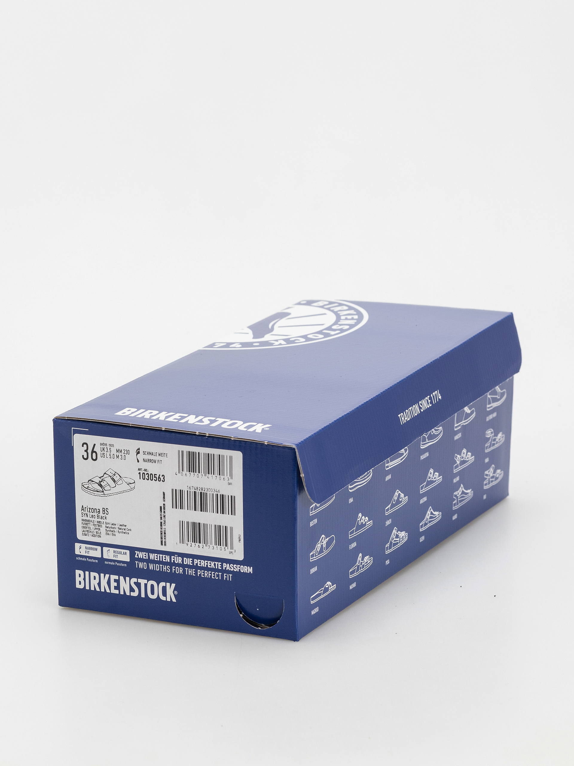 Šľapky Birkenstock Arizona Synthetics Narrow Wmn (leo black)