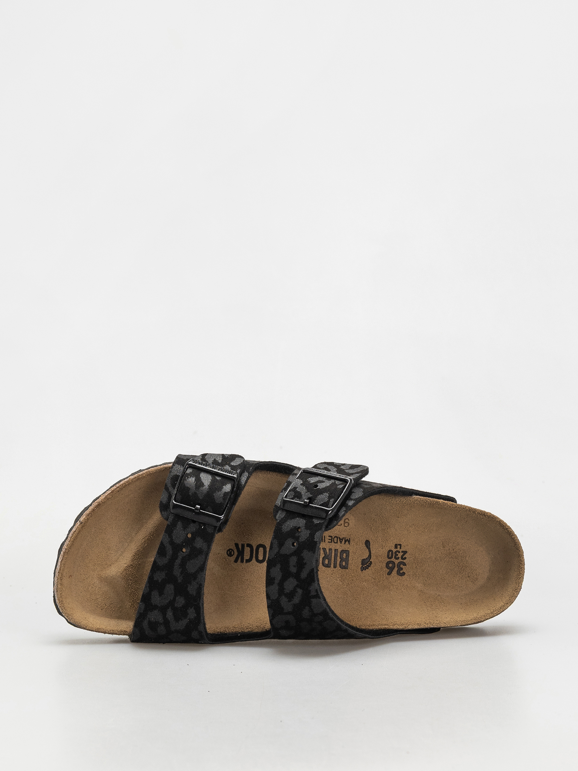 Šľapky Birkenstock Arizona Synthetics Narrow Wmn (leo black)
