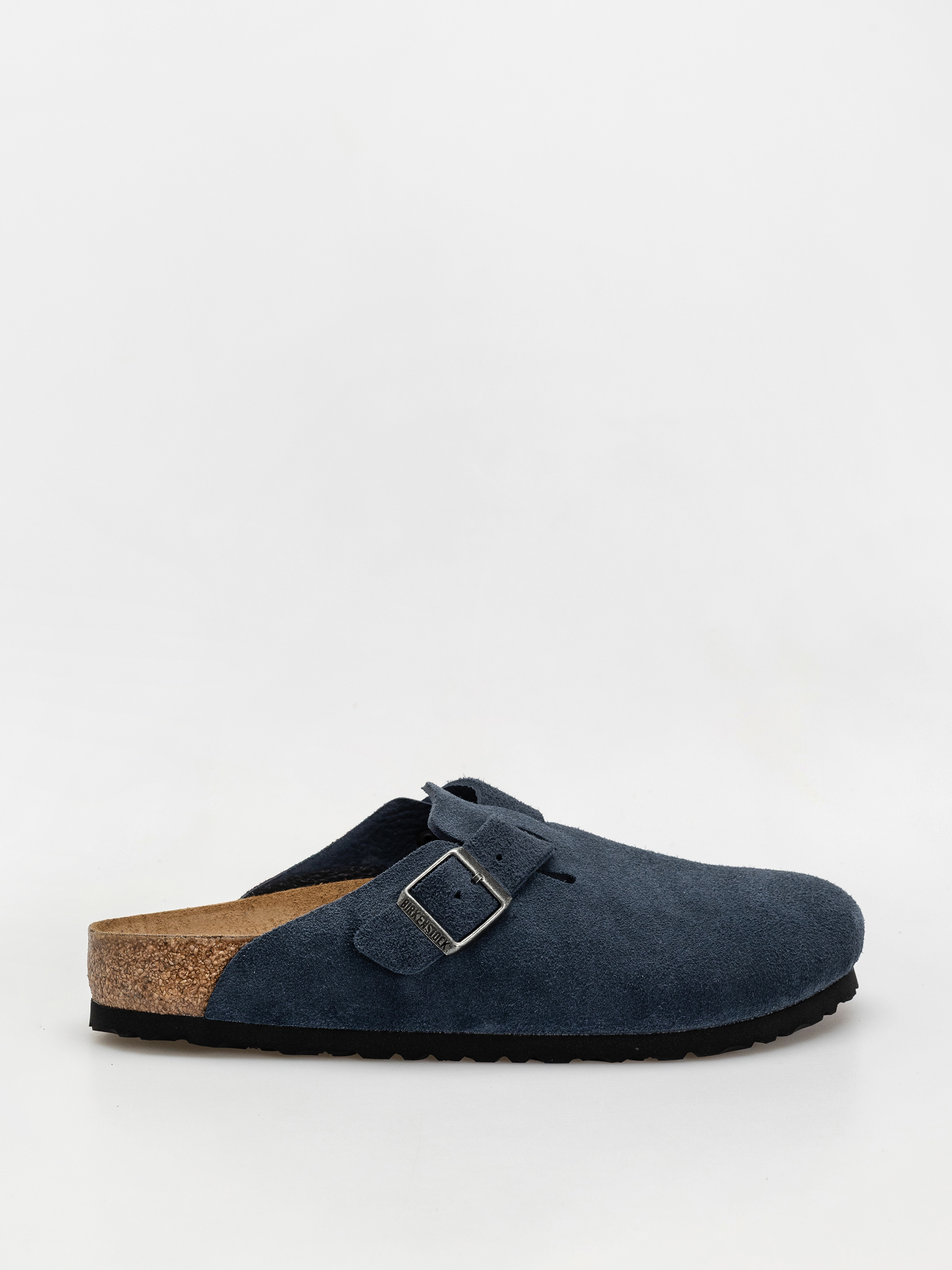 Šľapky Birkenstock Boston Suede Leather Regular (new navy)