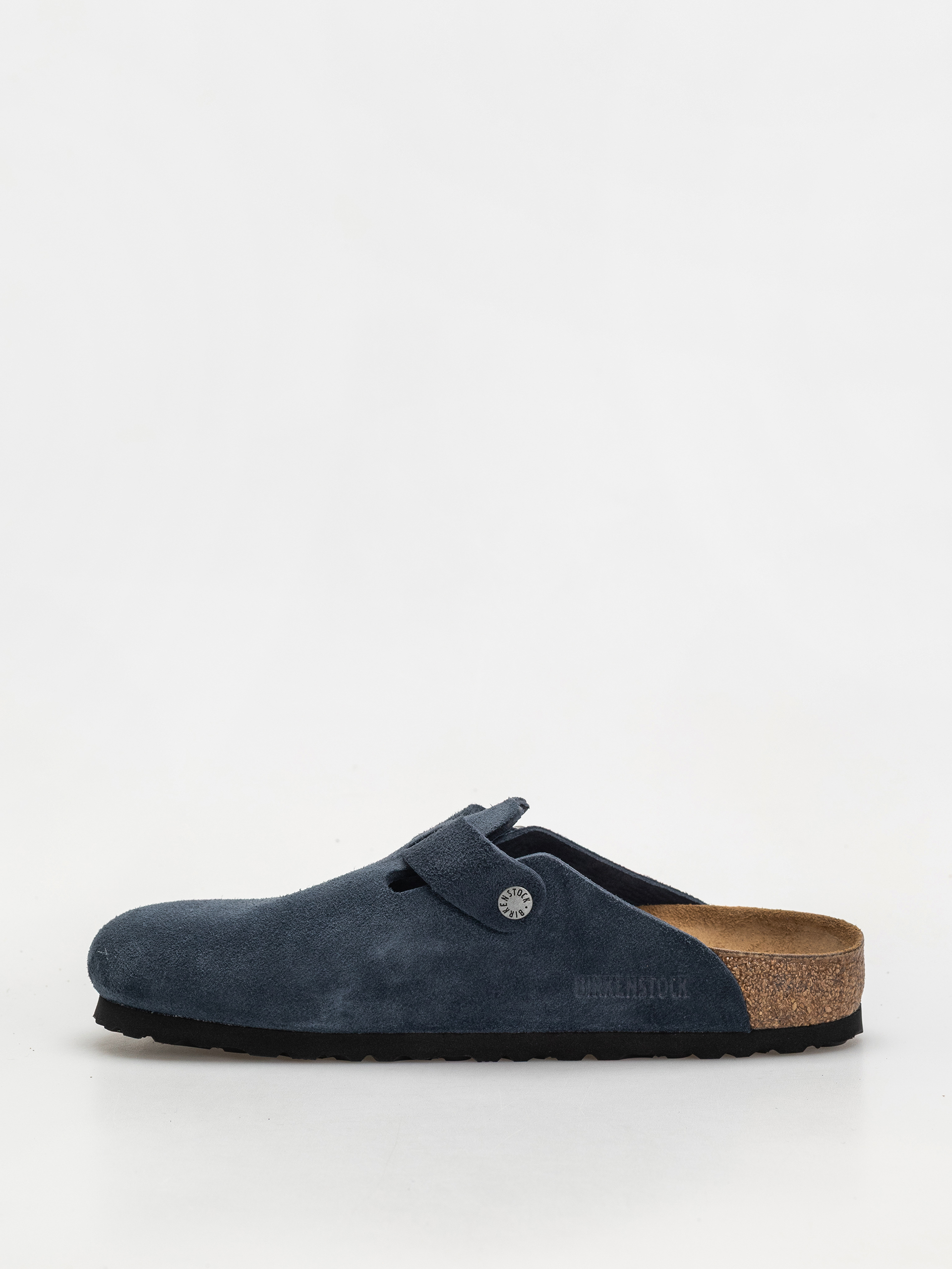 Šľapky Birkenstock Boston Suede Leather Regular (new navy)