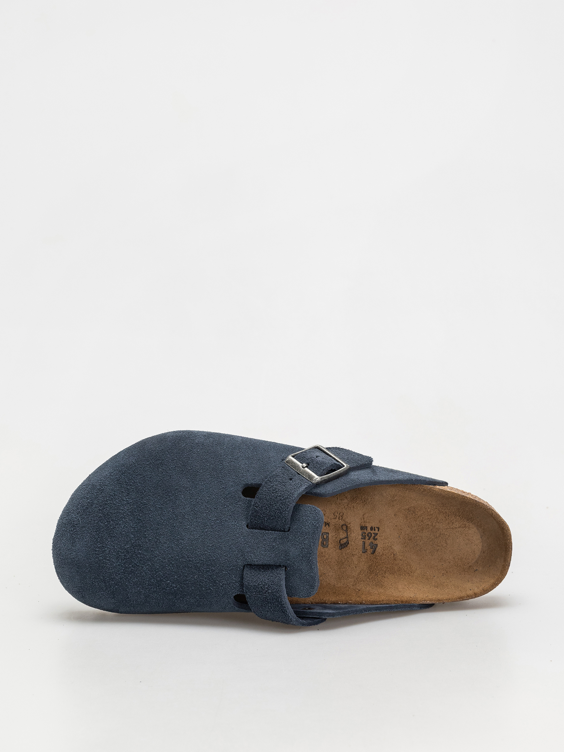 Šľapky Birkenstock Boston Suede Leather Regular (new navy)