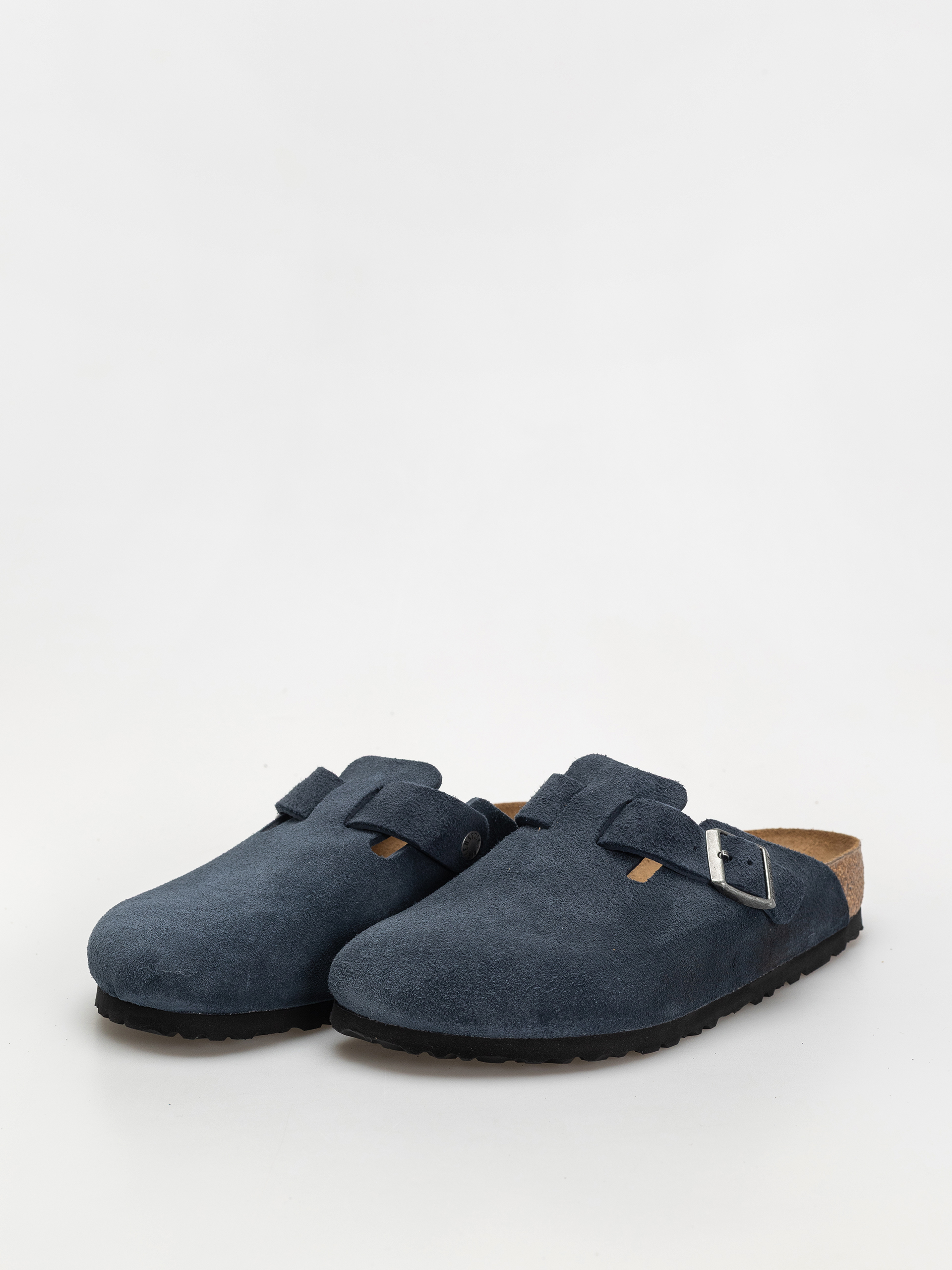 Šľapky Birkenstock Boston Suede Leather Regular (new navy)