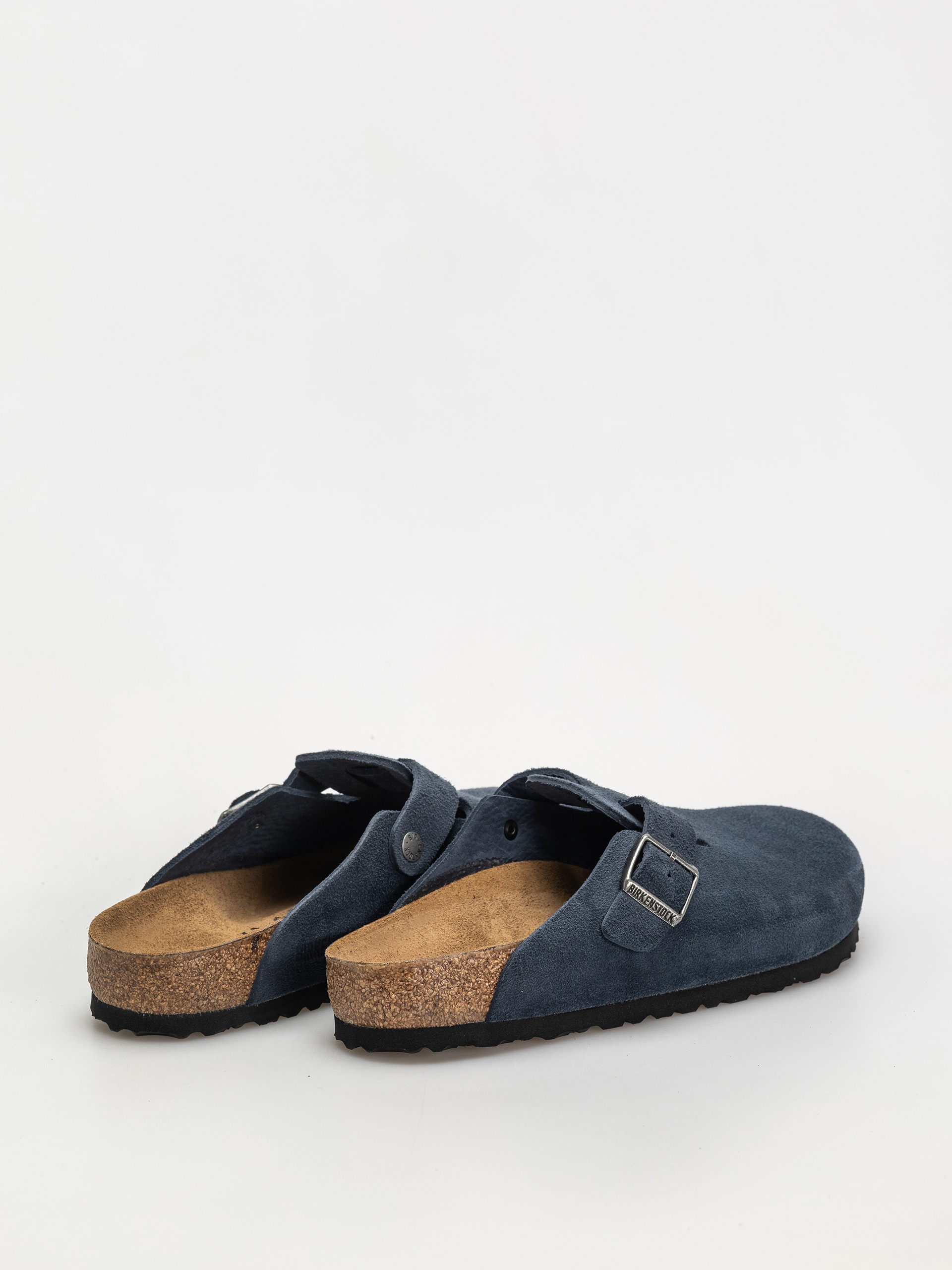 Šľapky Birkenstock Boston Suede Leather Regular (new navy)